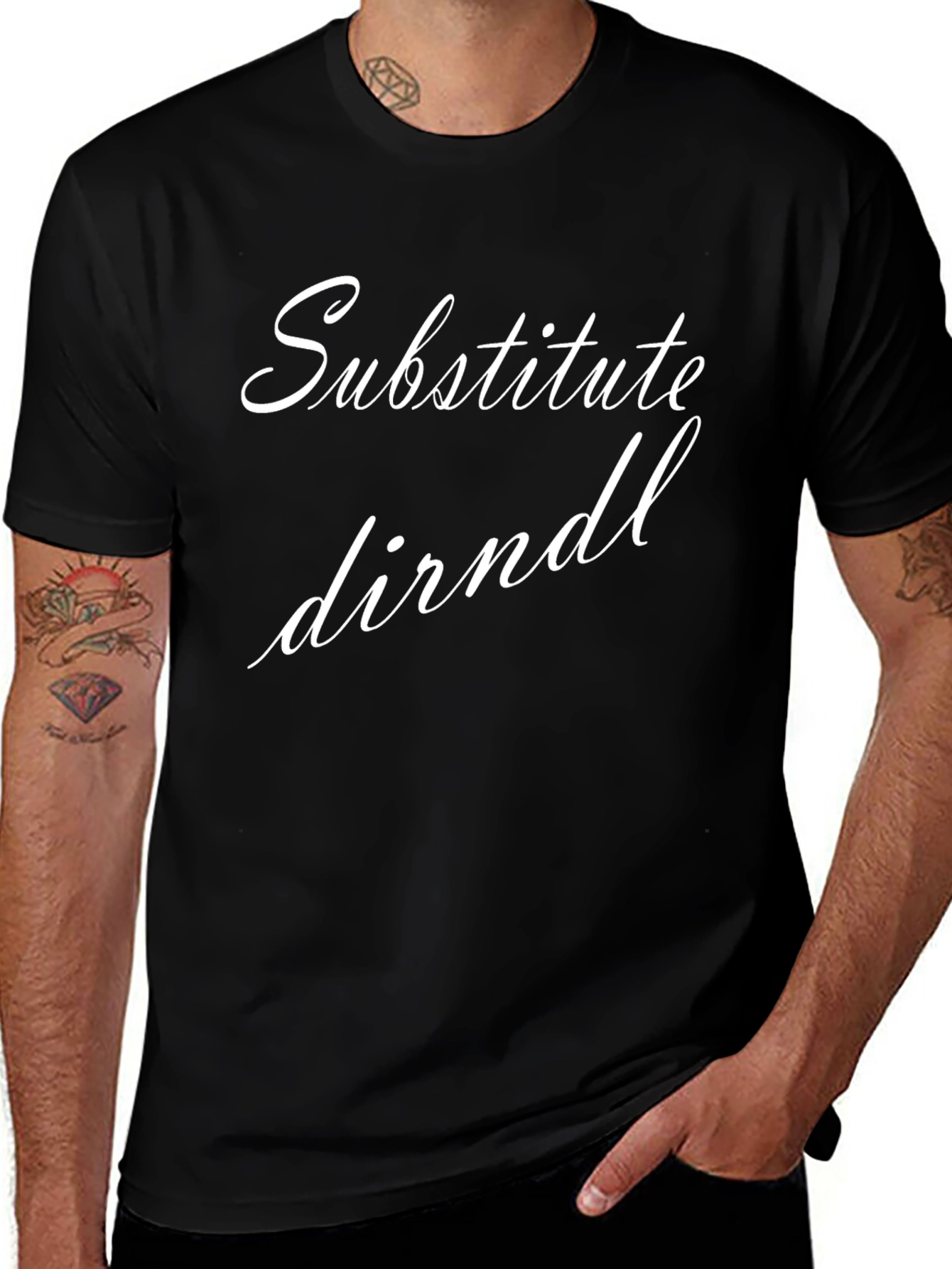 Substitute Dirndl T-Shirt - Oktoberfest Humor Tee