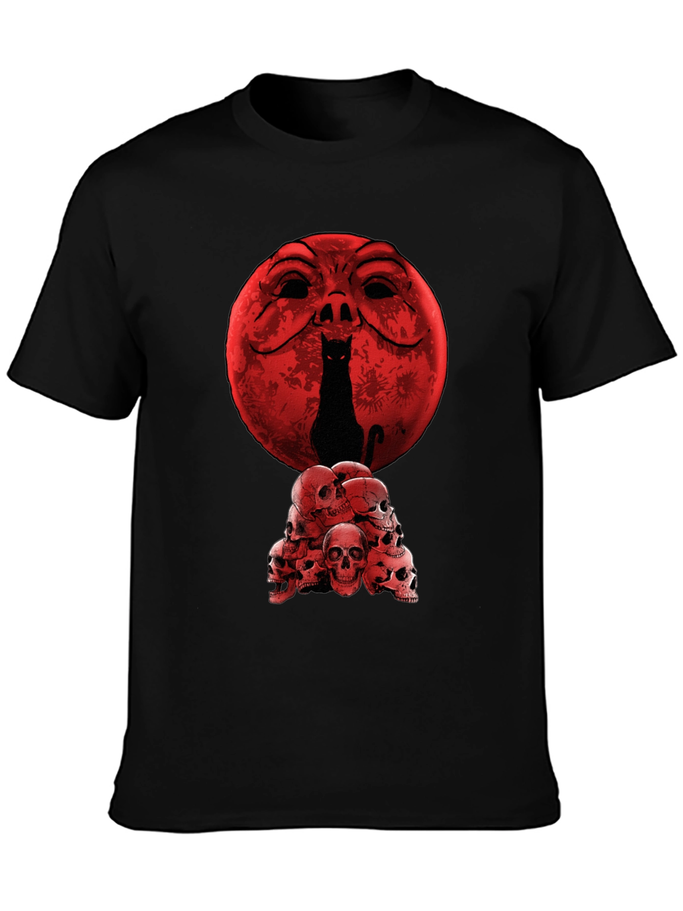 Cat Skull Moon T-Shirt