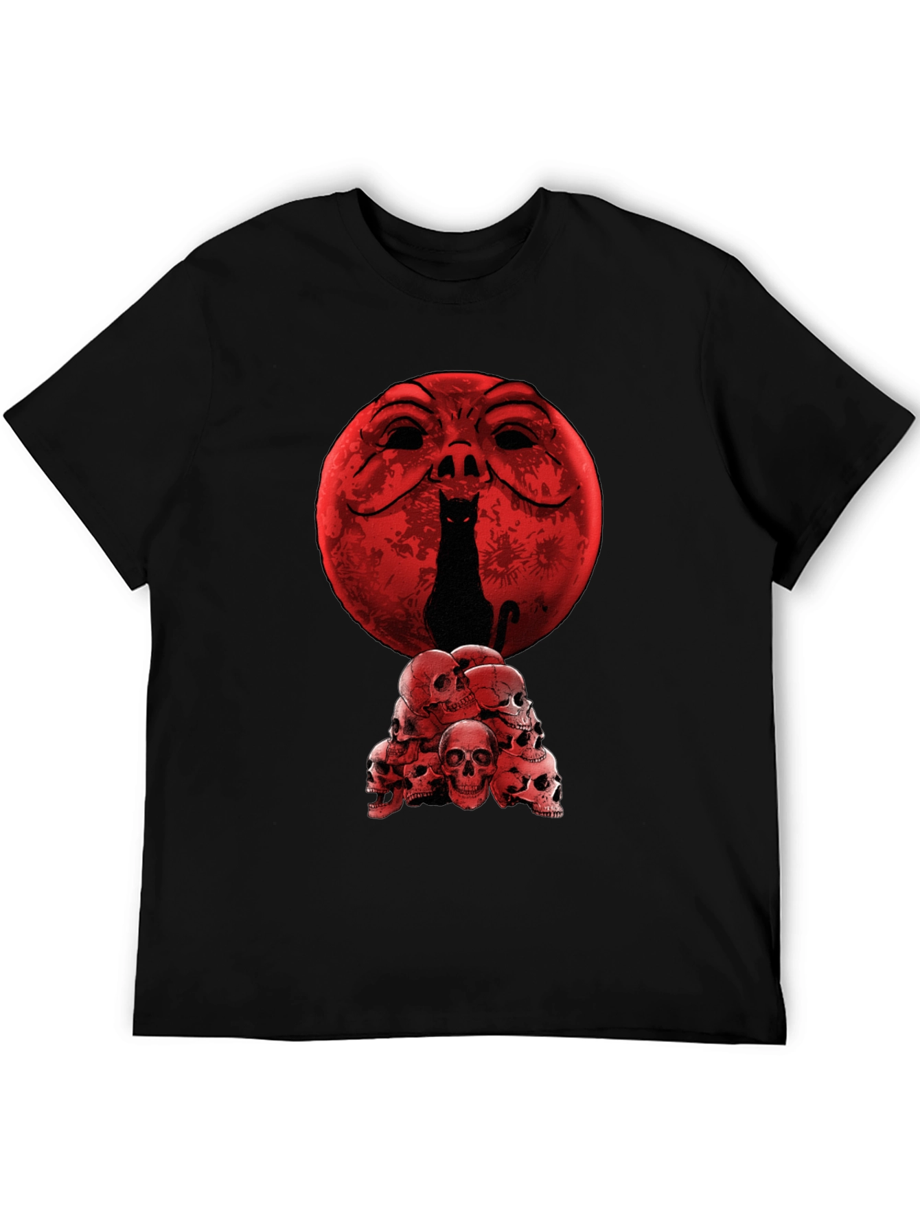 Cat Skull Moon T-Shirt