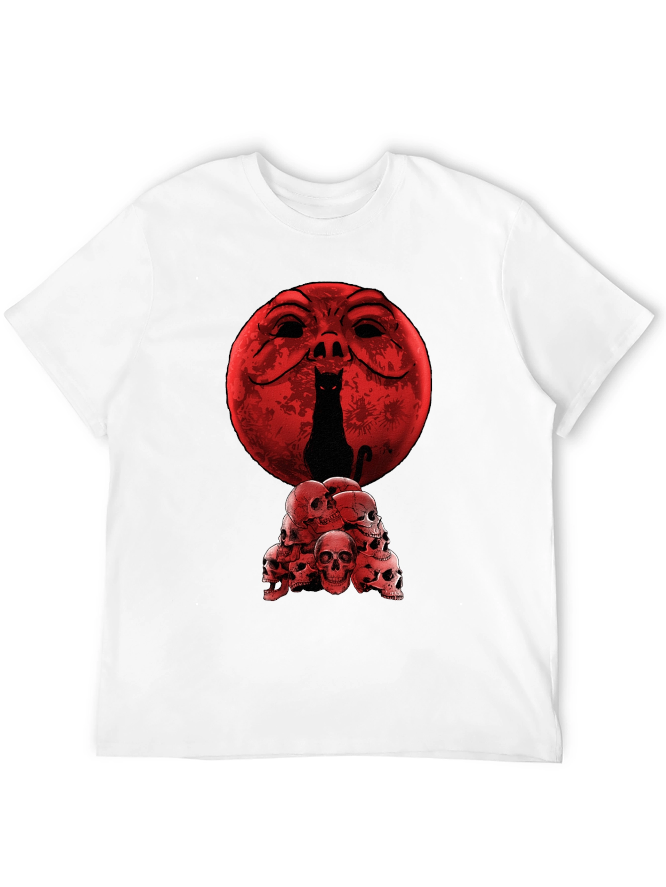 Cat Skull Moon T-Shirt