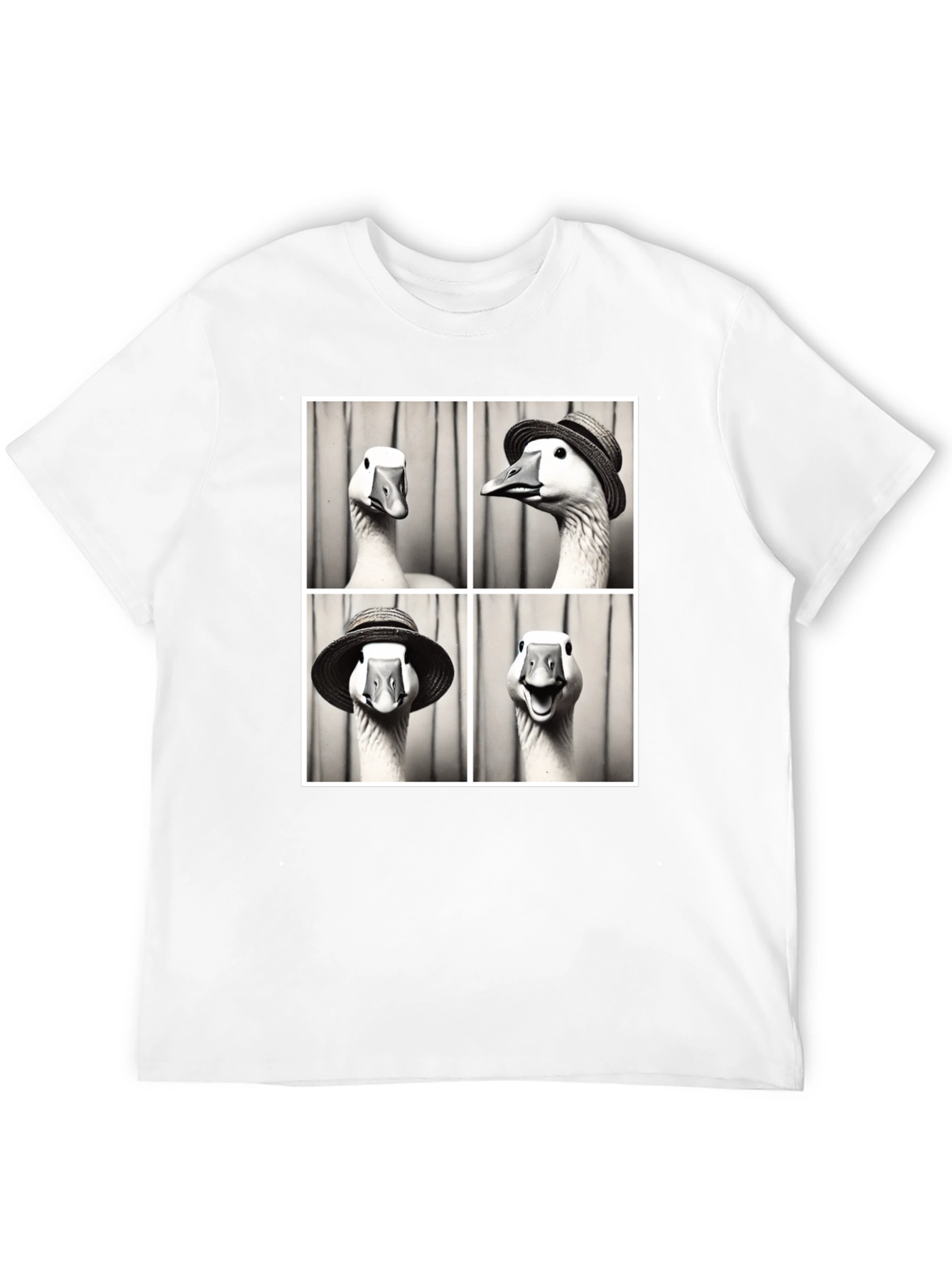 Goose Photo Booth Black T-Shirt
