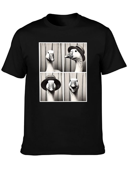 Goose Photo Booth Black T-Shirt
