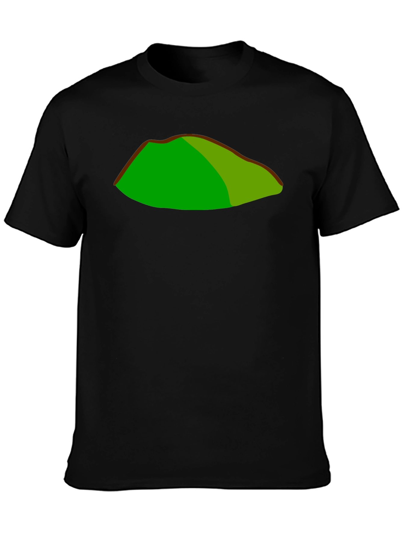 Green Mountain Graphic Black T-Shirt