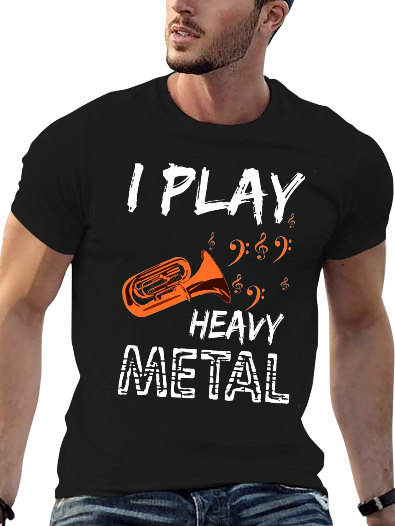 I Play Heavy Metal Tuba Funny Music Shirt