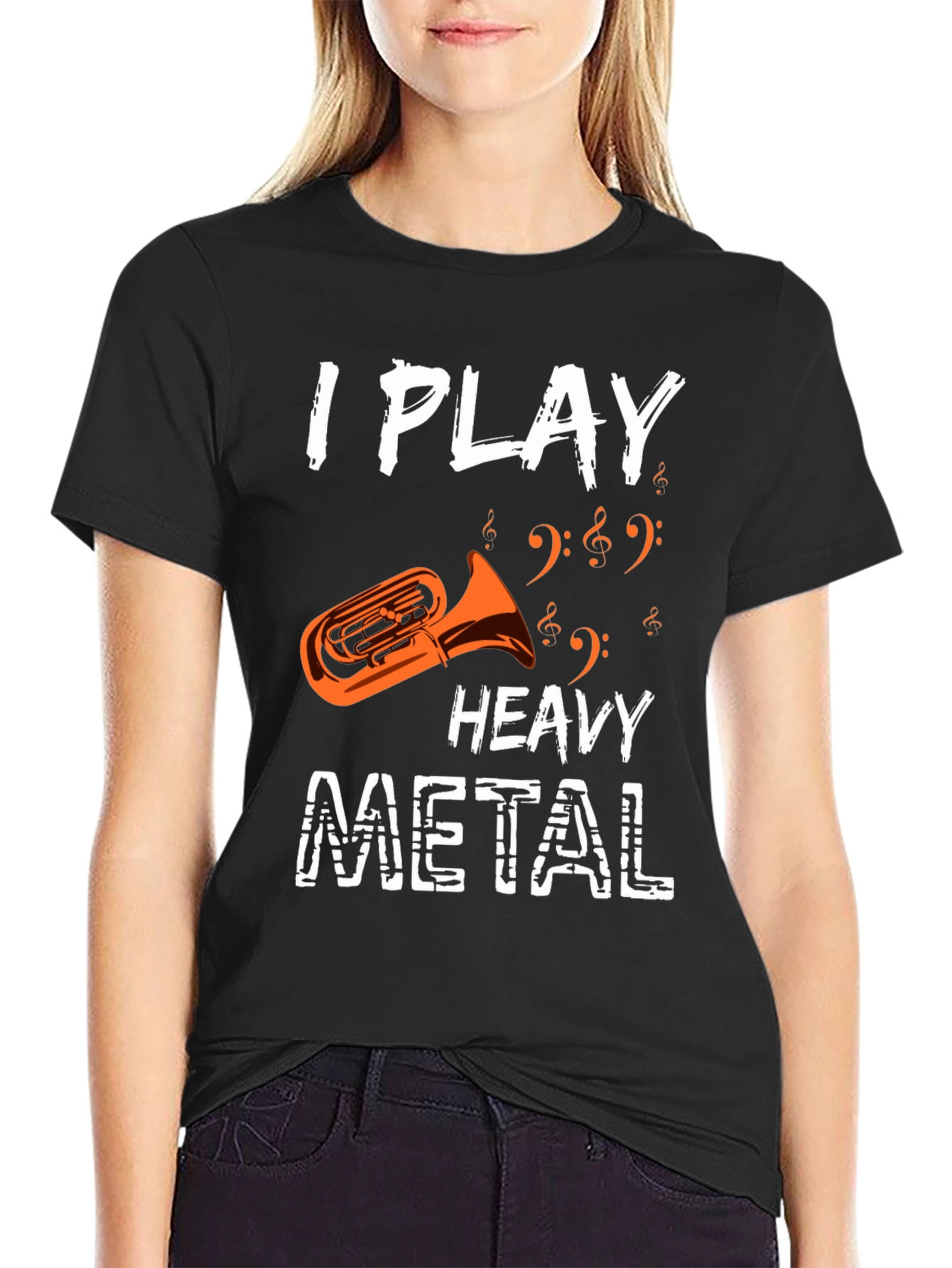 I Play Heavy Metal Tuba Funny Music Shirt