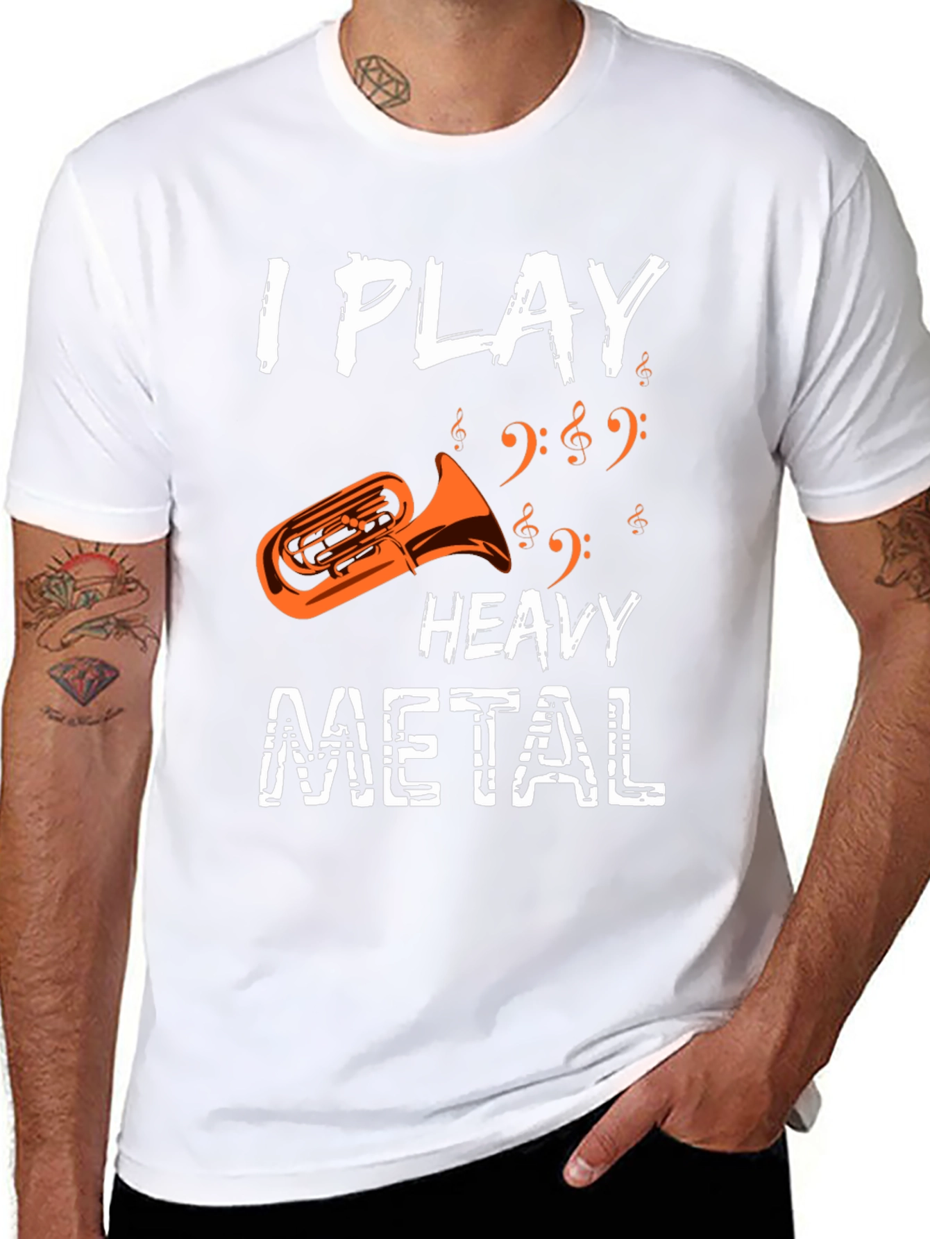 I Play Heavy Metal Tuba Funny Music Shirt