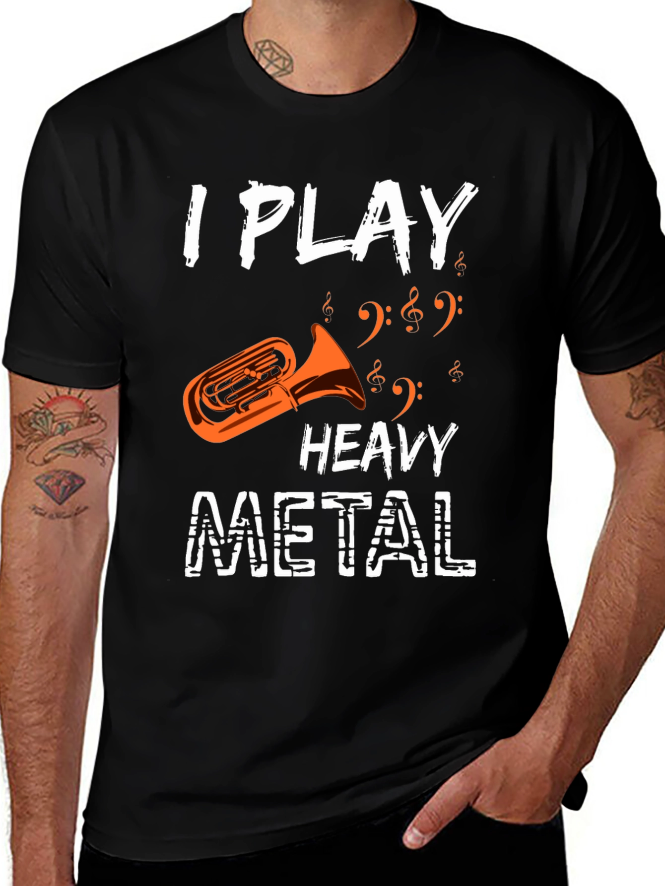 I Play Heavy Metal Tuba Funny Music Shirt