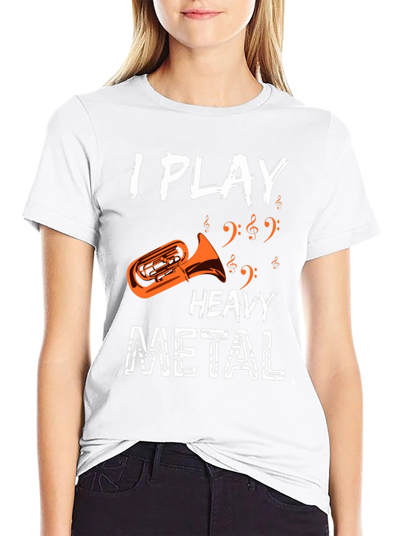 I Play Heavy Metal Tuba Funny Music Shirt