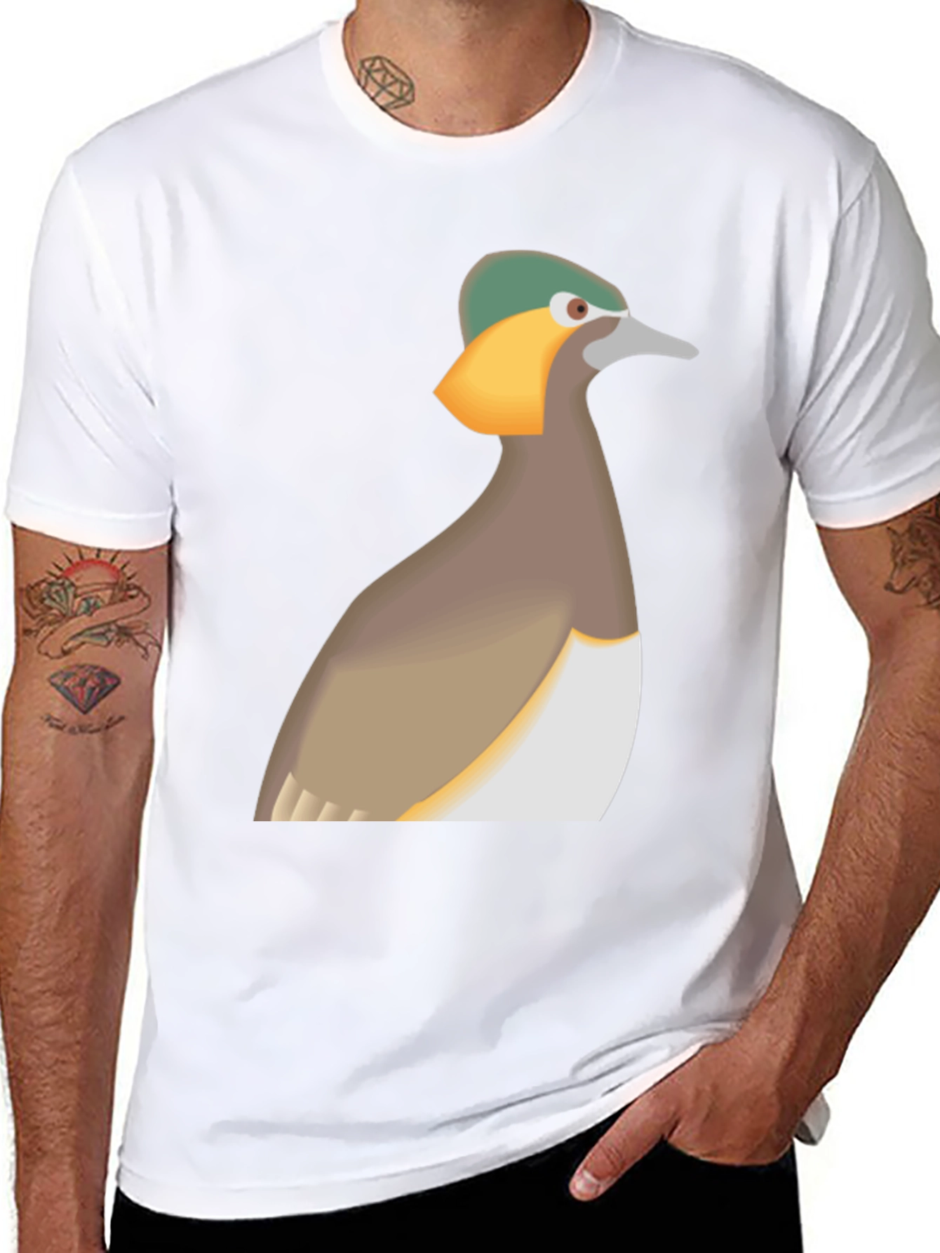 Bird Graphic Tee - Unique Avian Design