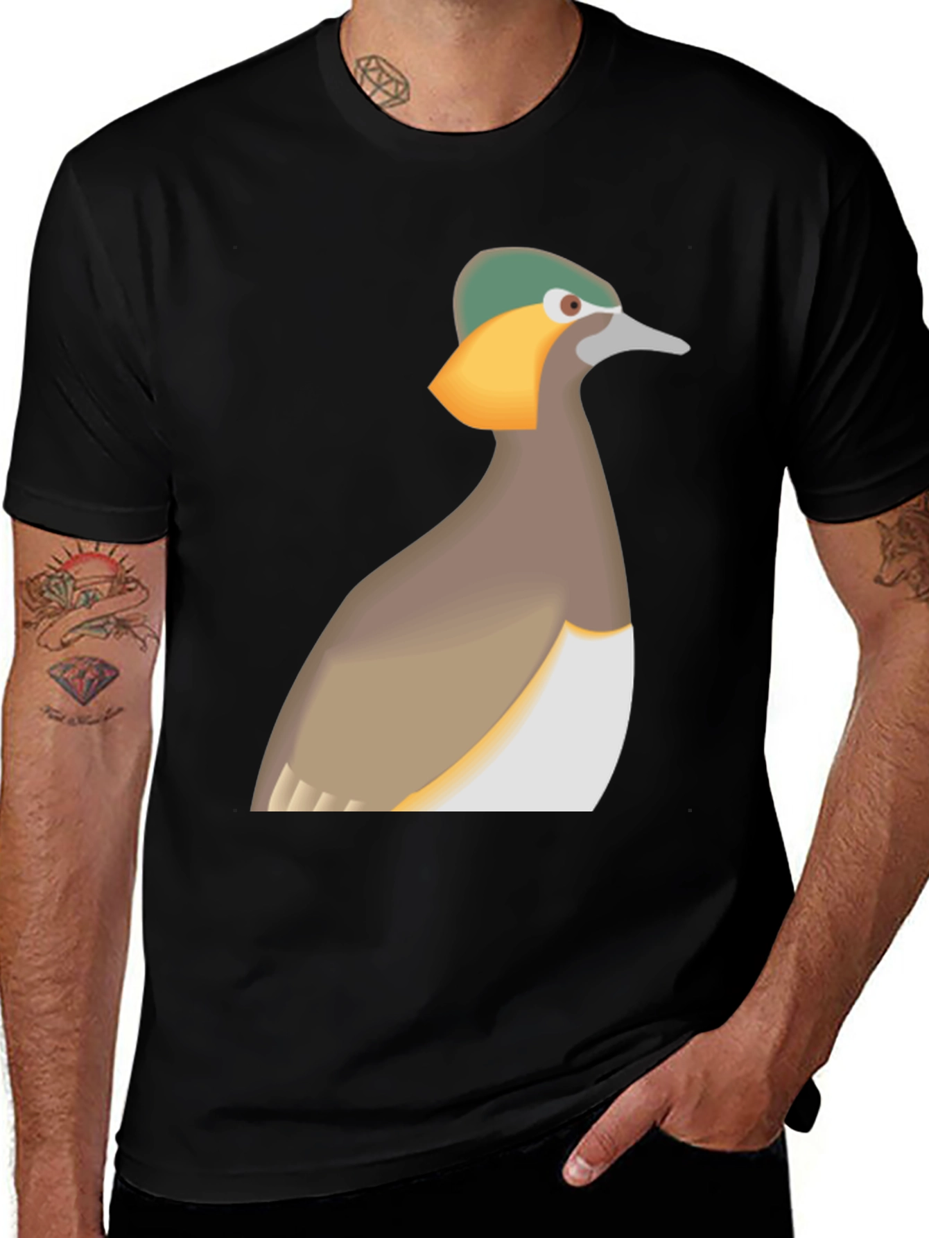 Bird Graphic Tee - Unique Avian Design