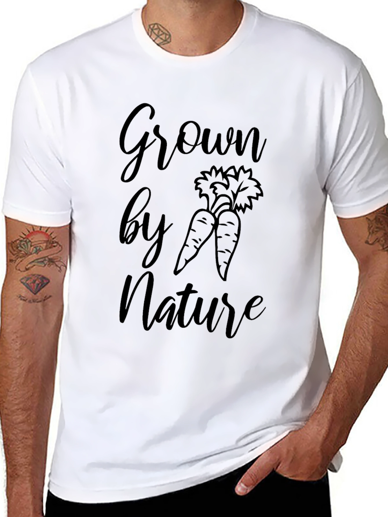 Grown by Nature Black T-Shirt