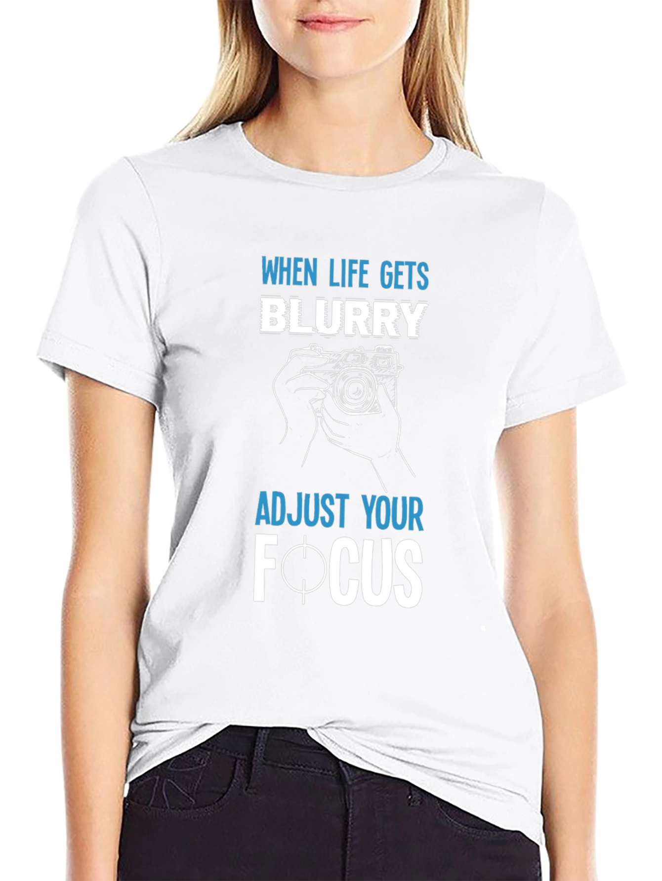 Blurry Life Focus T-Shirt - Camera Design