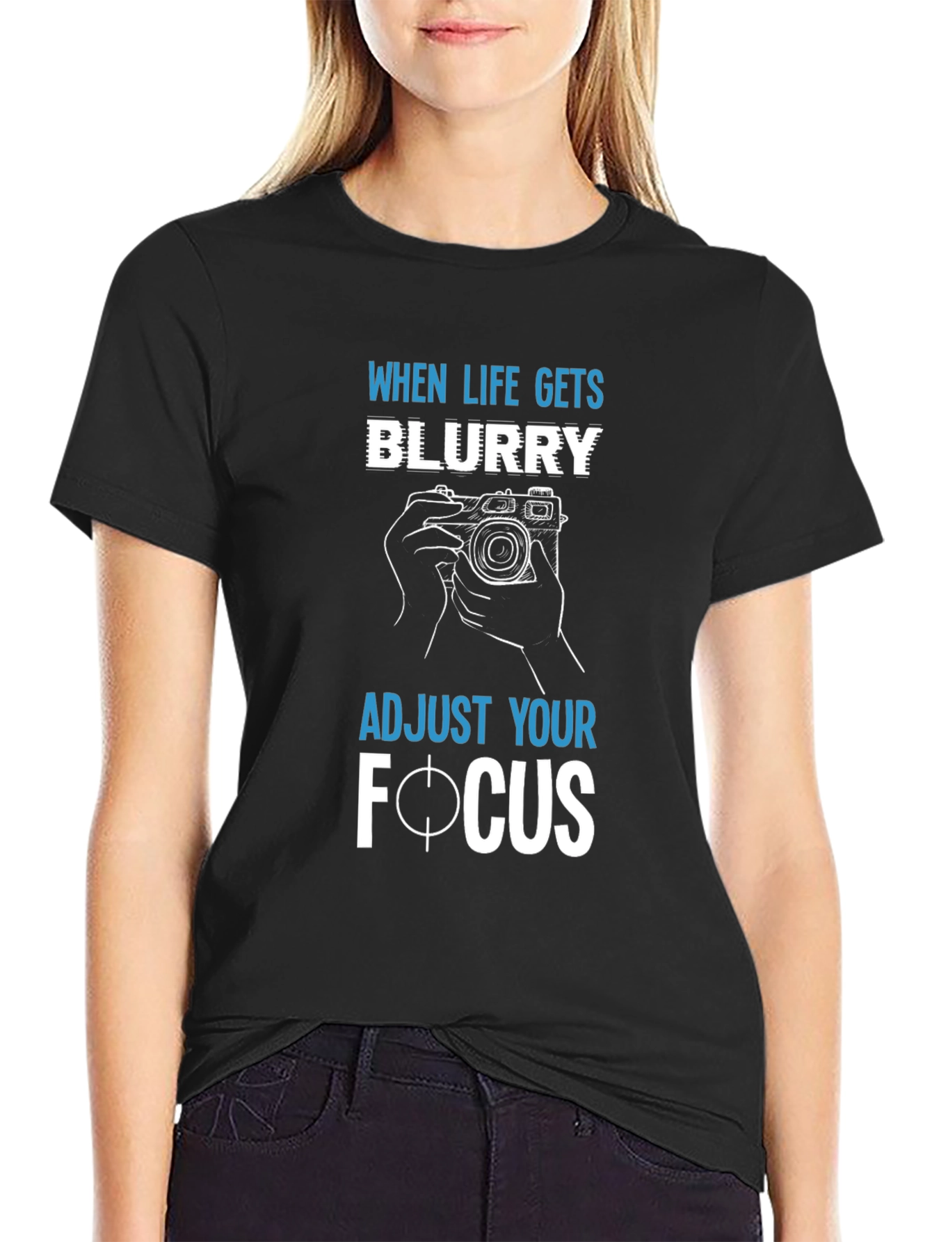 Blurry Life Focus T-Shirt - Camera Design