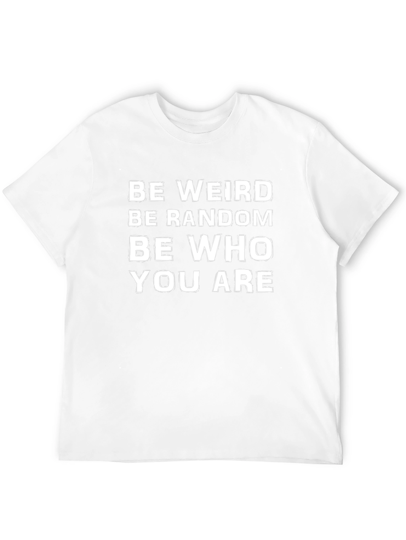 Be Weird Be Random T-Shirt - Black Graphic Tee