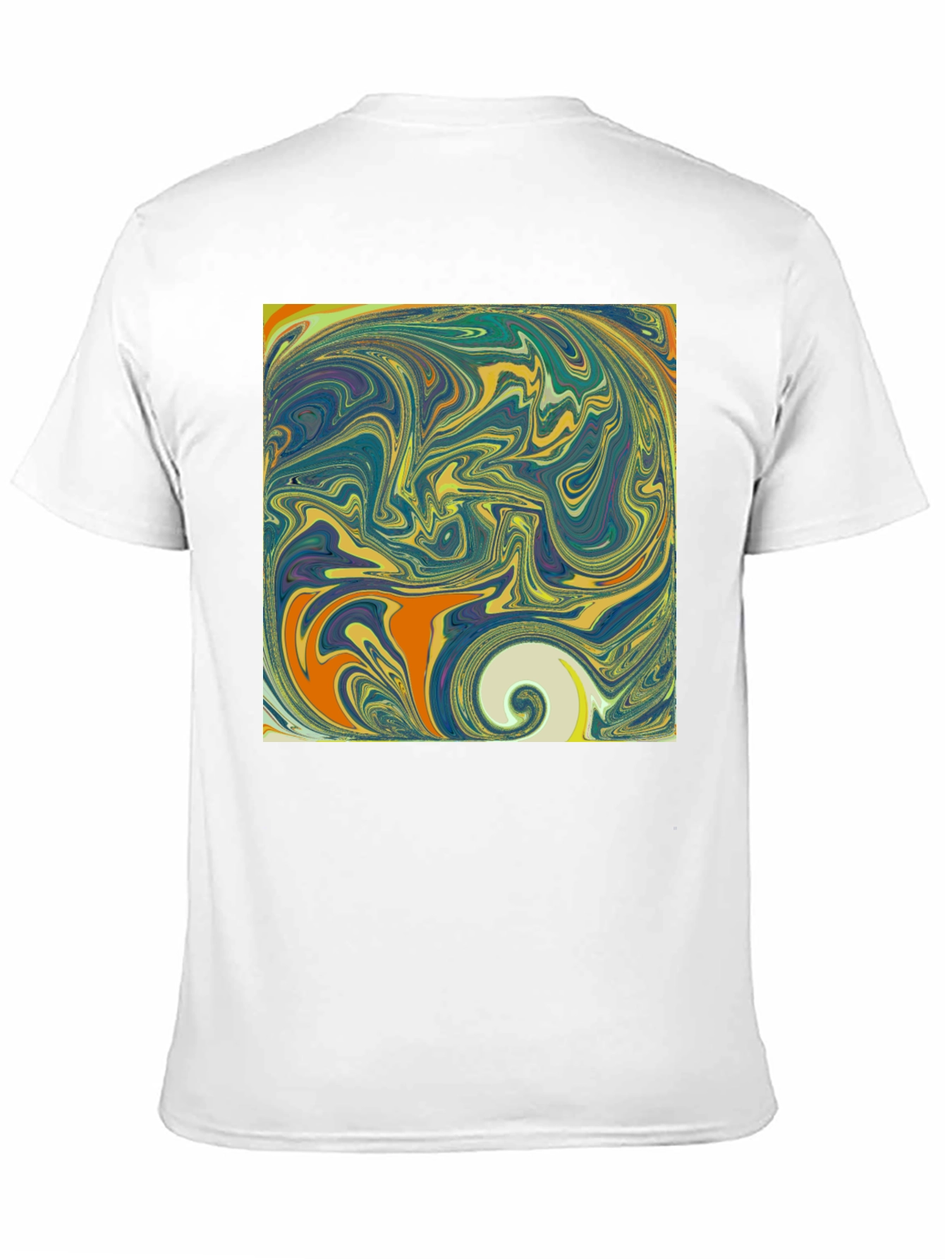 Abstract Swirl Graphic Tee - Modern Art T-Shirt