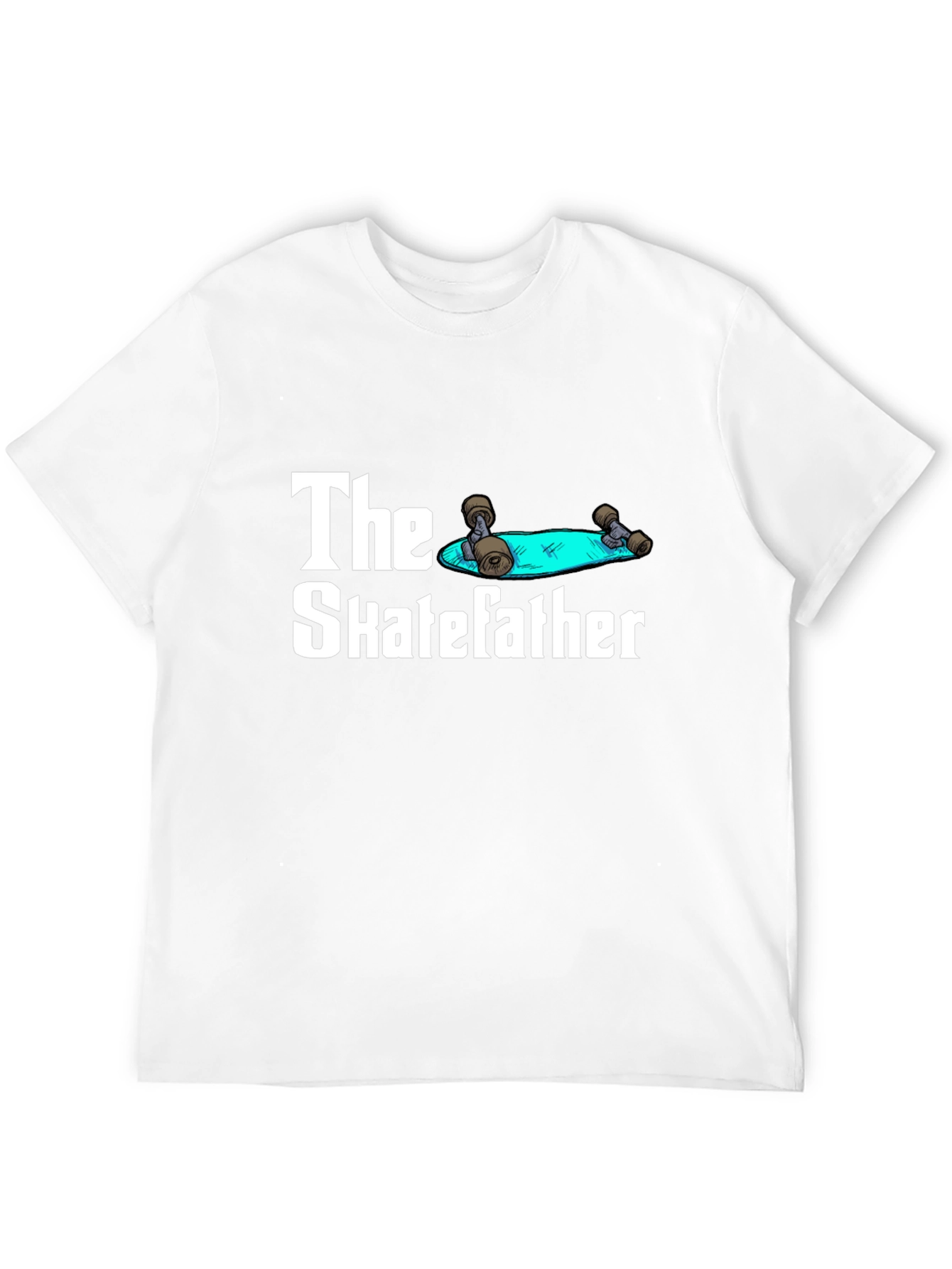 The Skatefather T-Shirt - Funny Skateboarder Dad Tee