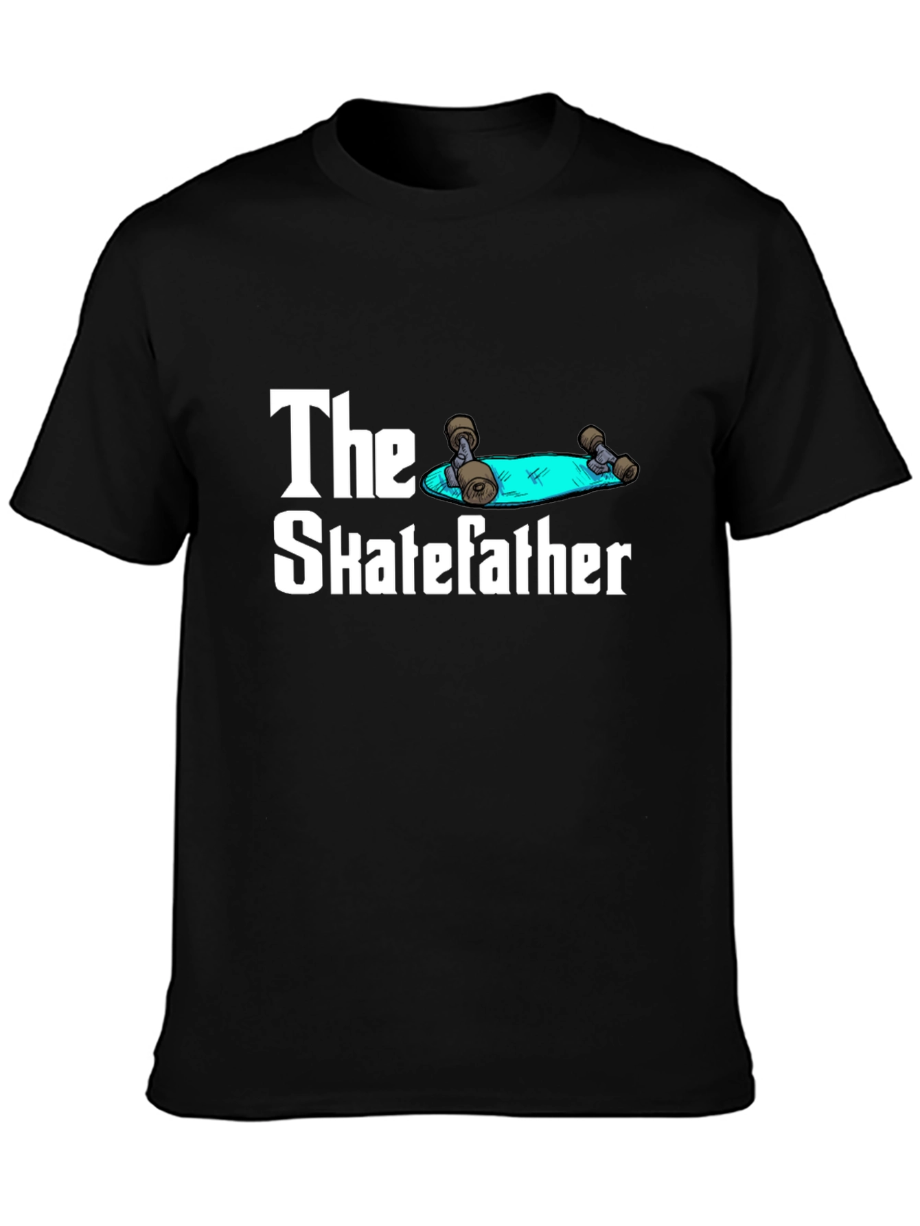 The Skatefather T-Shirt - Funny Skateboarder Dad Tee