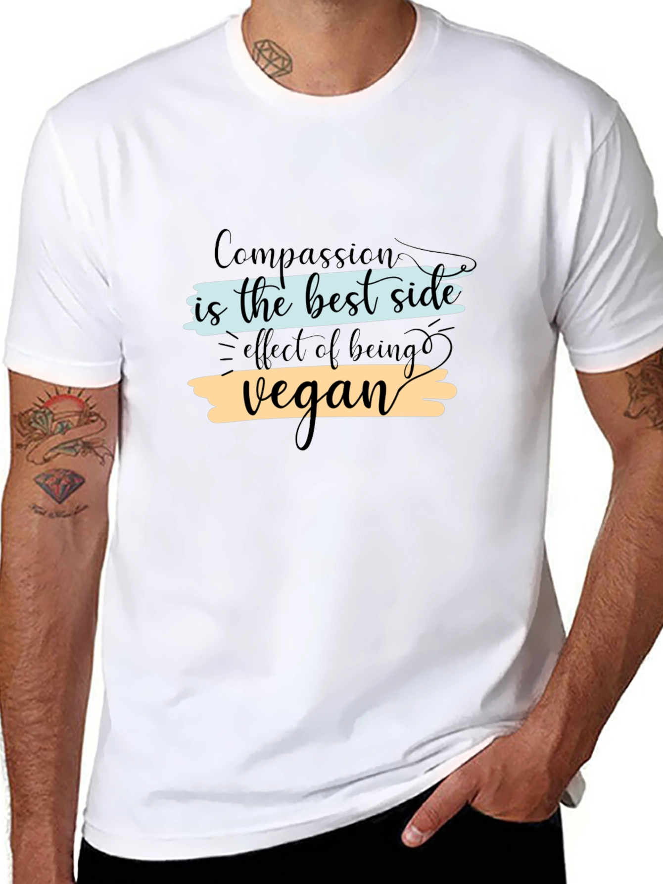 Vegan Compassion Black T-Shirt