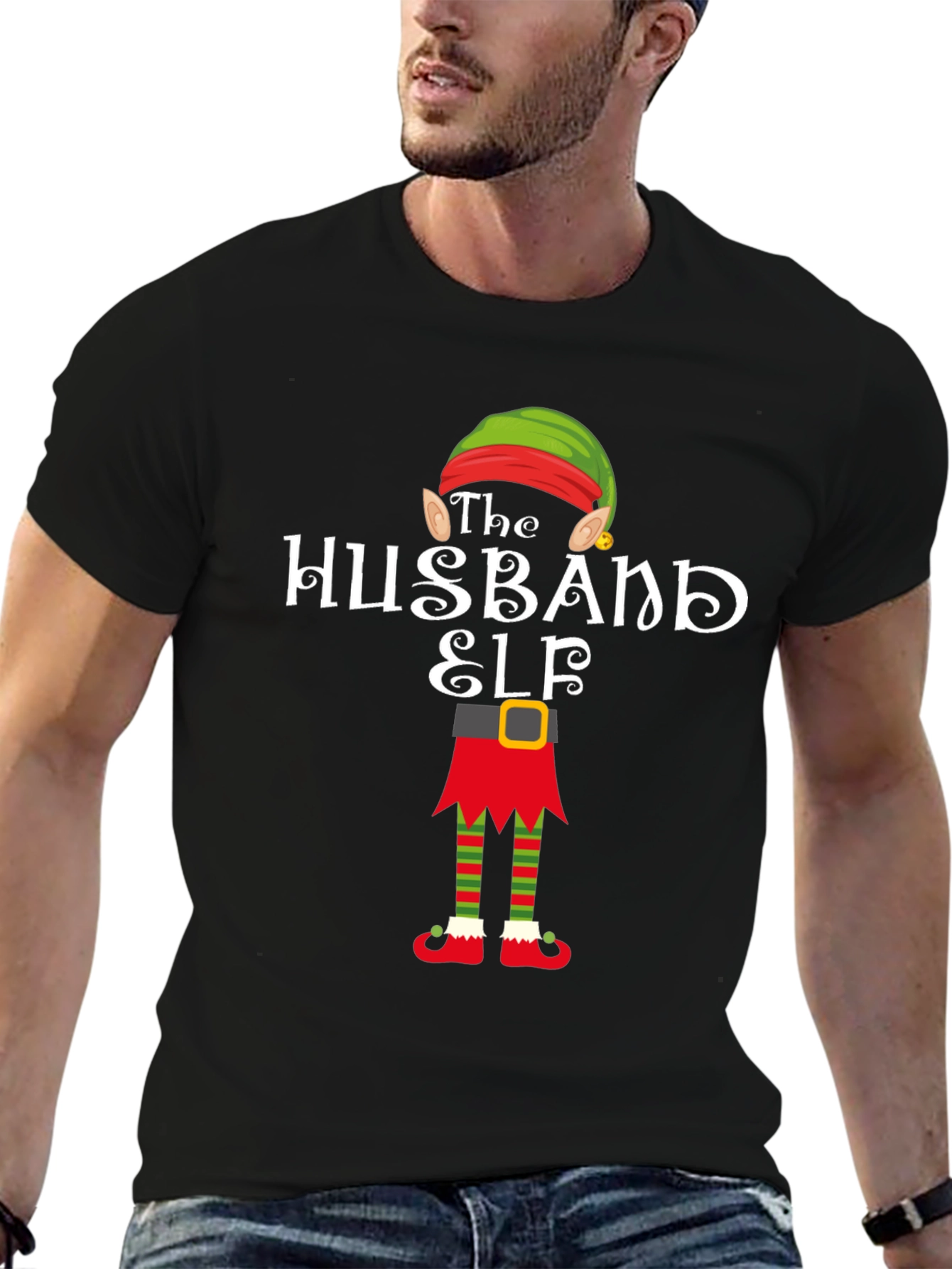 Husband Elf T-Shirt - Holiday Cheer