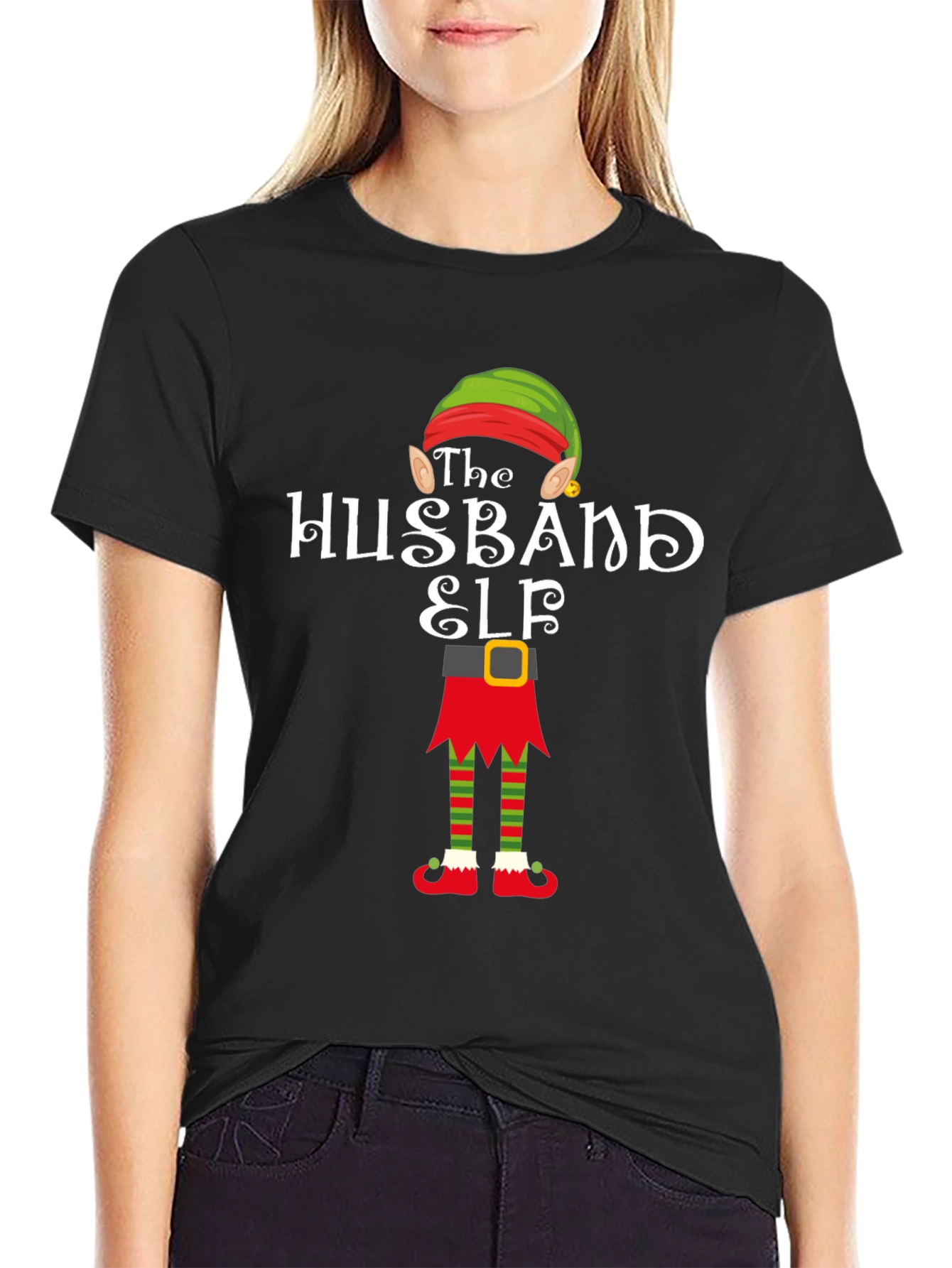 Husband Elf T-Shirt - Holiday Cheer