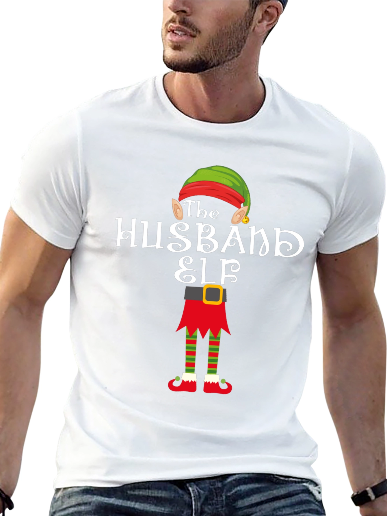 Husband Elf T-Shirt - Holiday Cheer