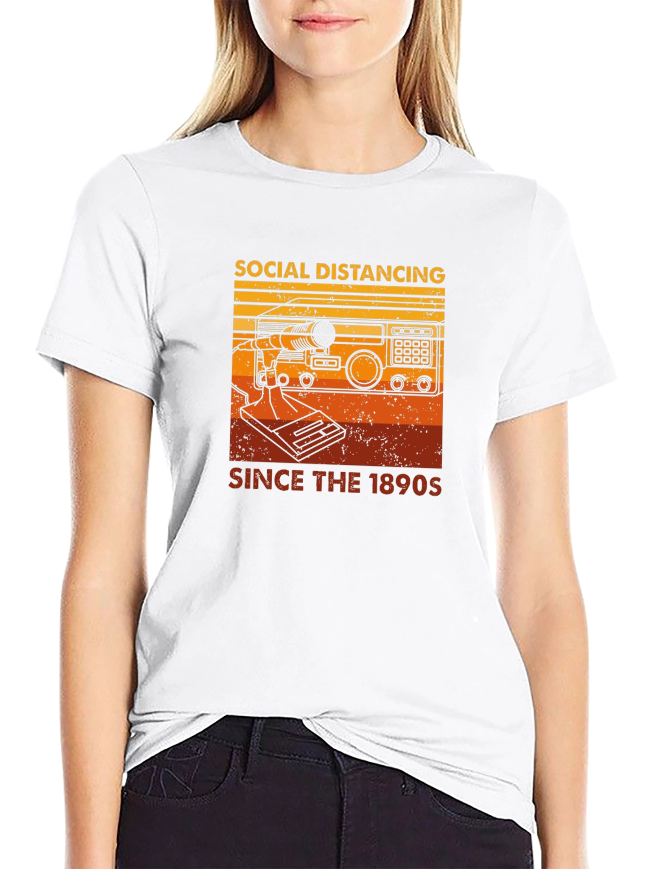 Social Distancing Since 1890s Graphic T-Shirt