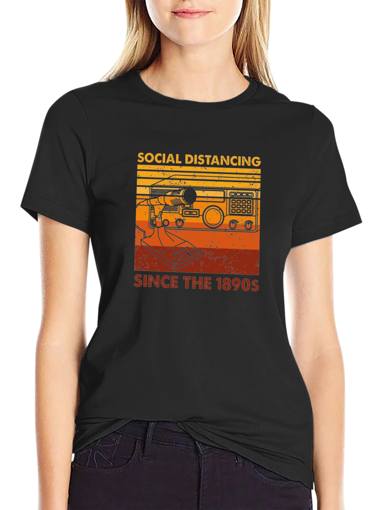 Social Distancing Since 1890s Graphic T-Shirt