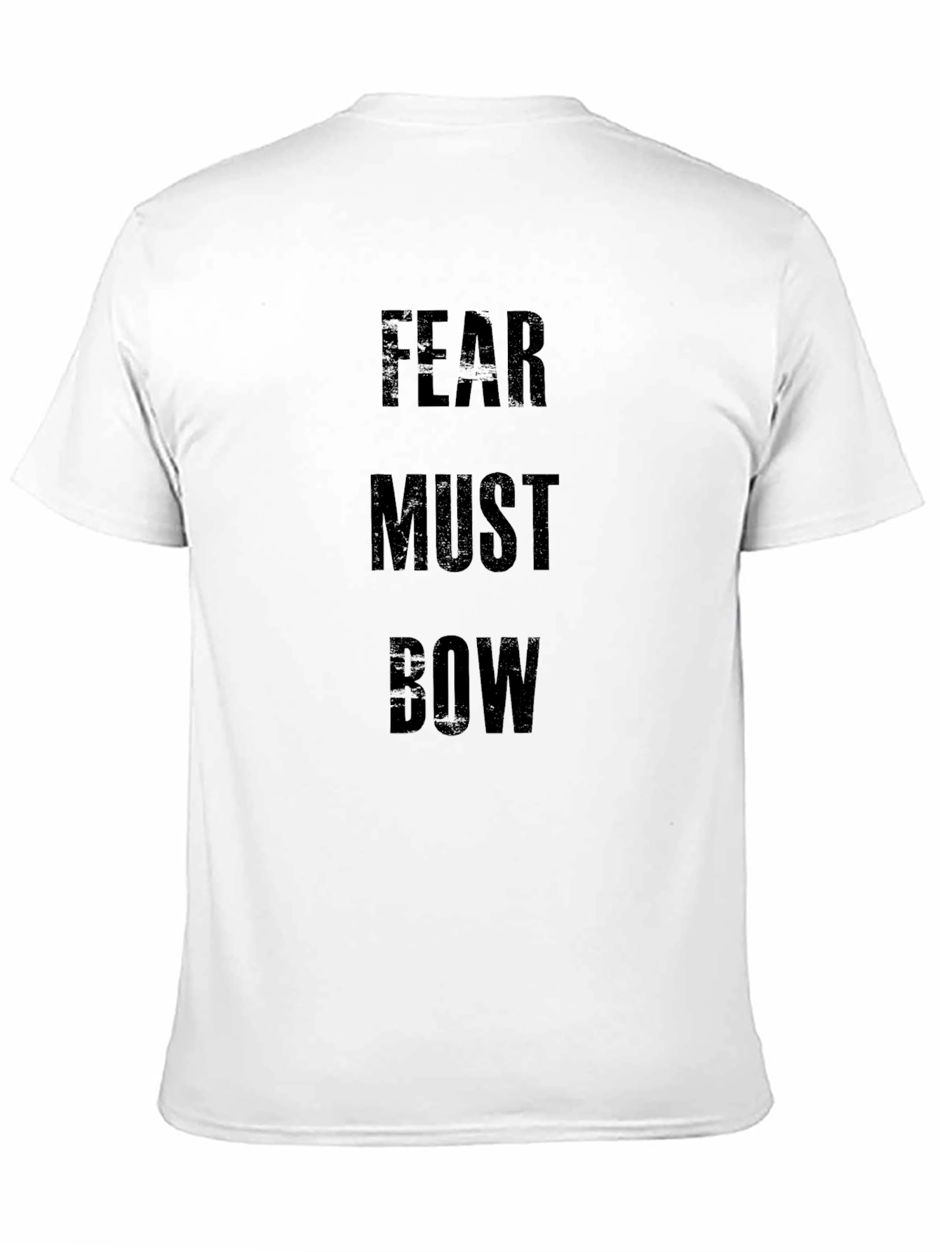 Fear Must Bow Graphic Tee - Black