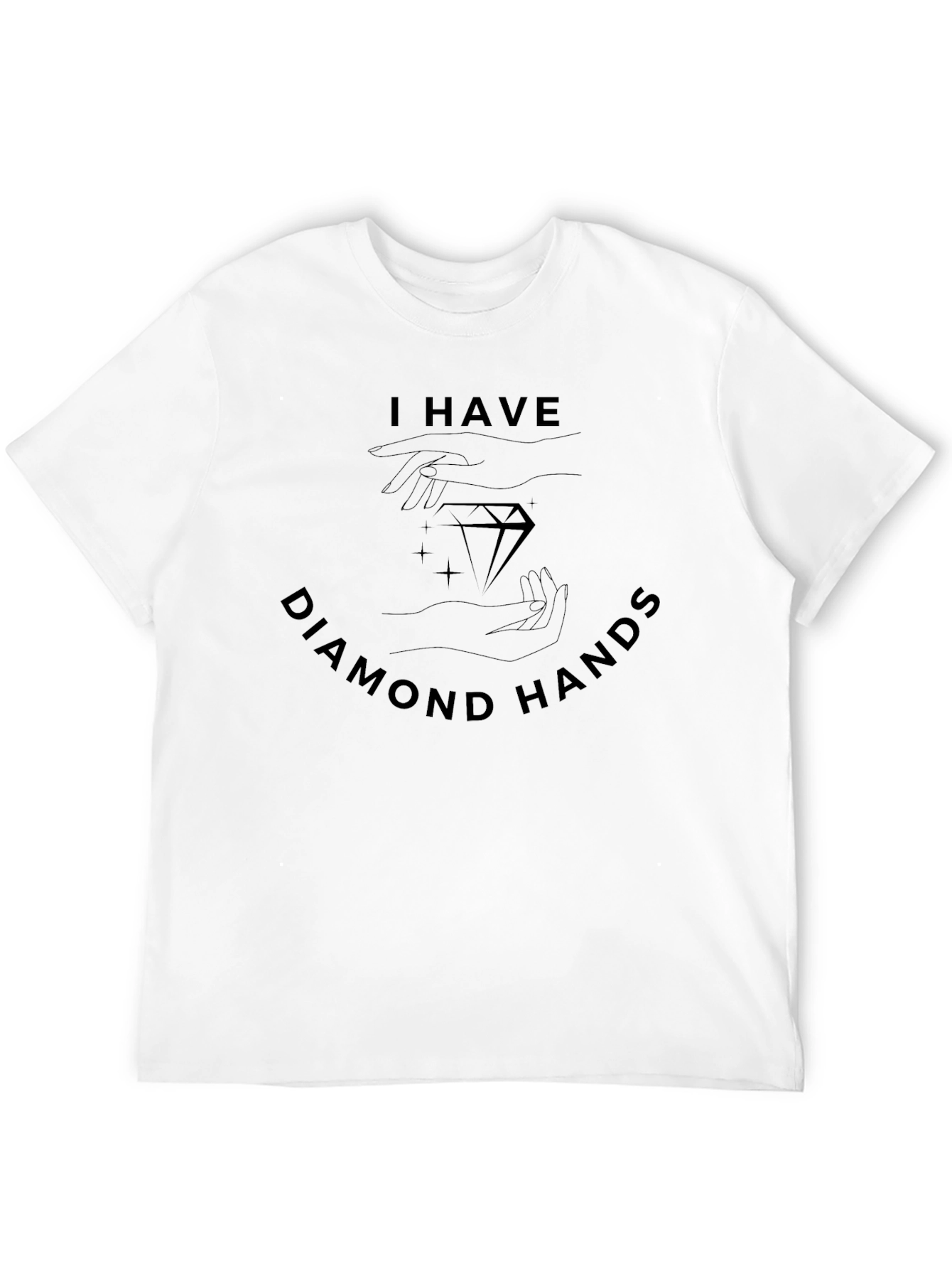 Diamond Hands Graphic Tee - Black