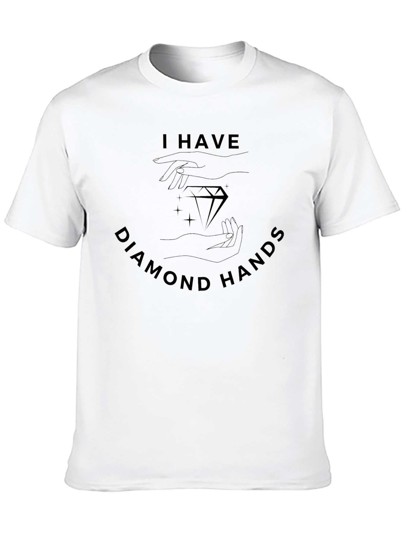 Diamond Hands Graphic Tee - Black