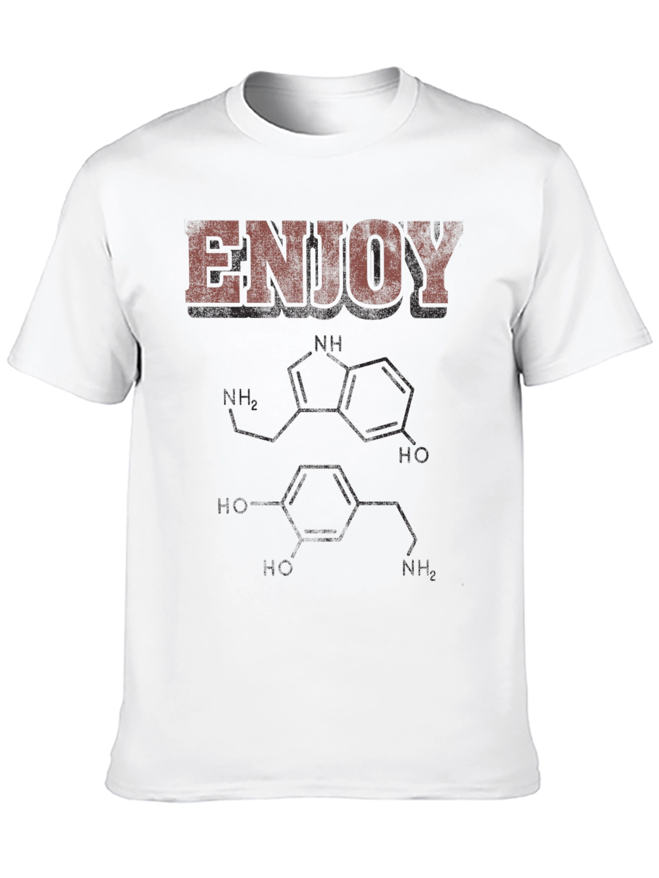 Enjoy Serotonin Molecule Graphic T-Shirt