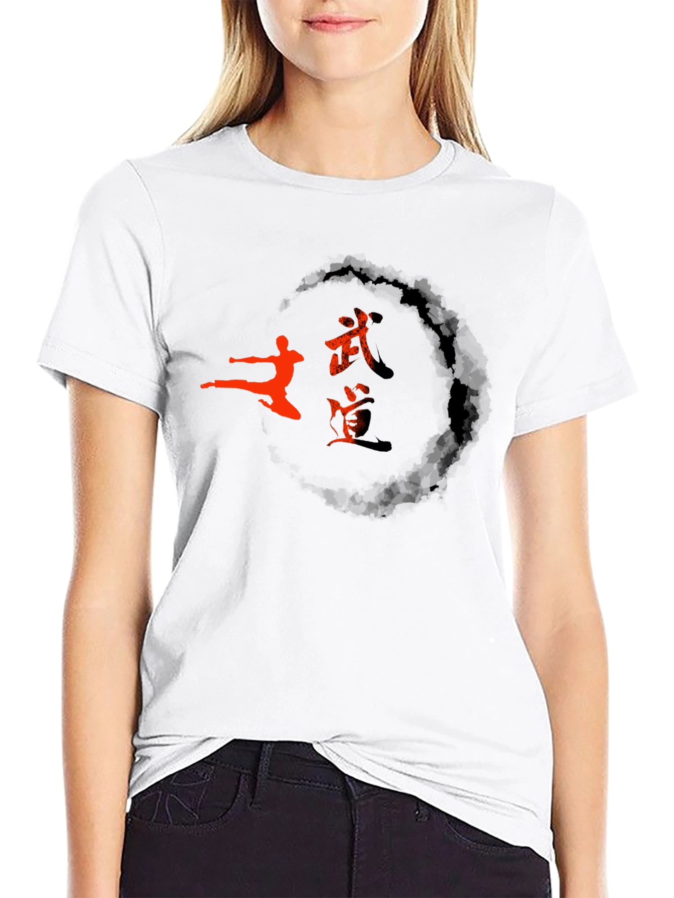 Martial Arts Graphic T-Shirt - Black