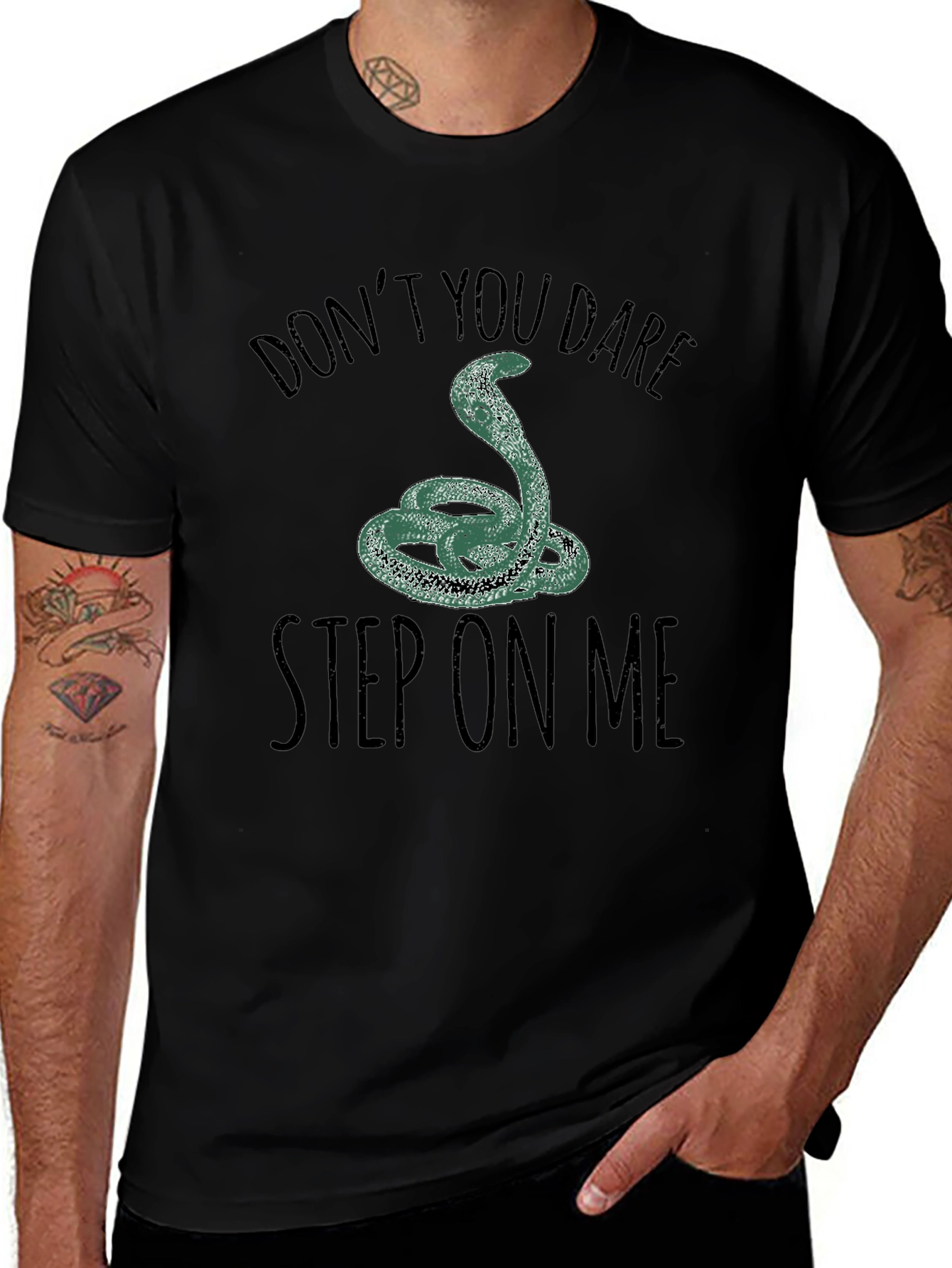 Dont Step On Me Graphic Tee - Black