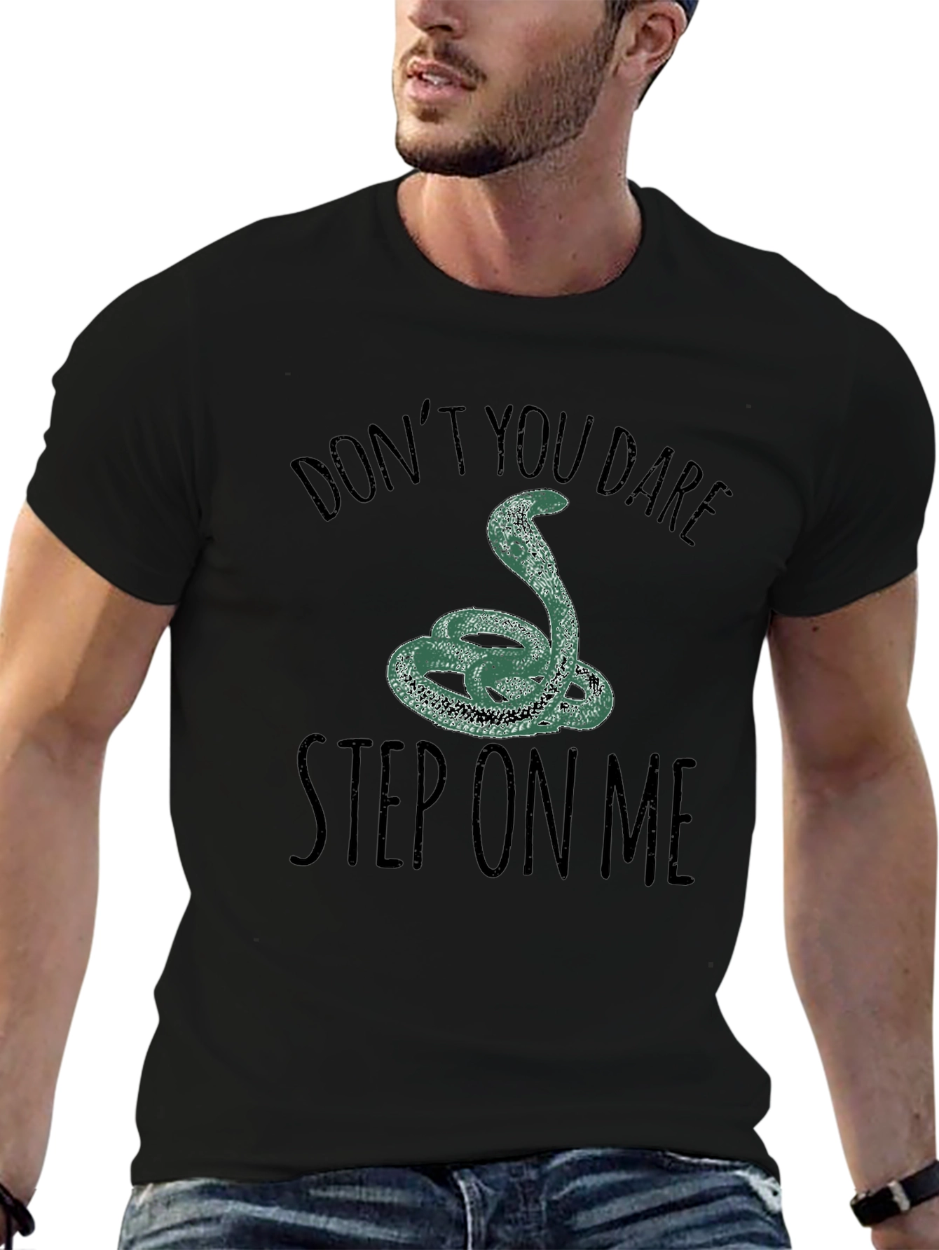 Dont Step On Me Graphic Tee - Black