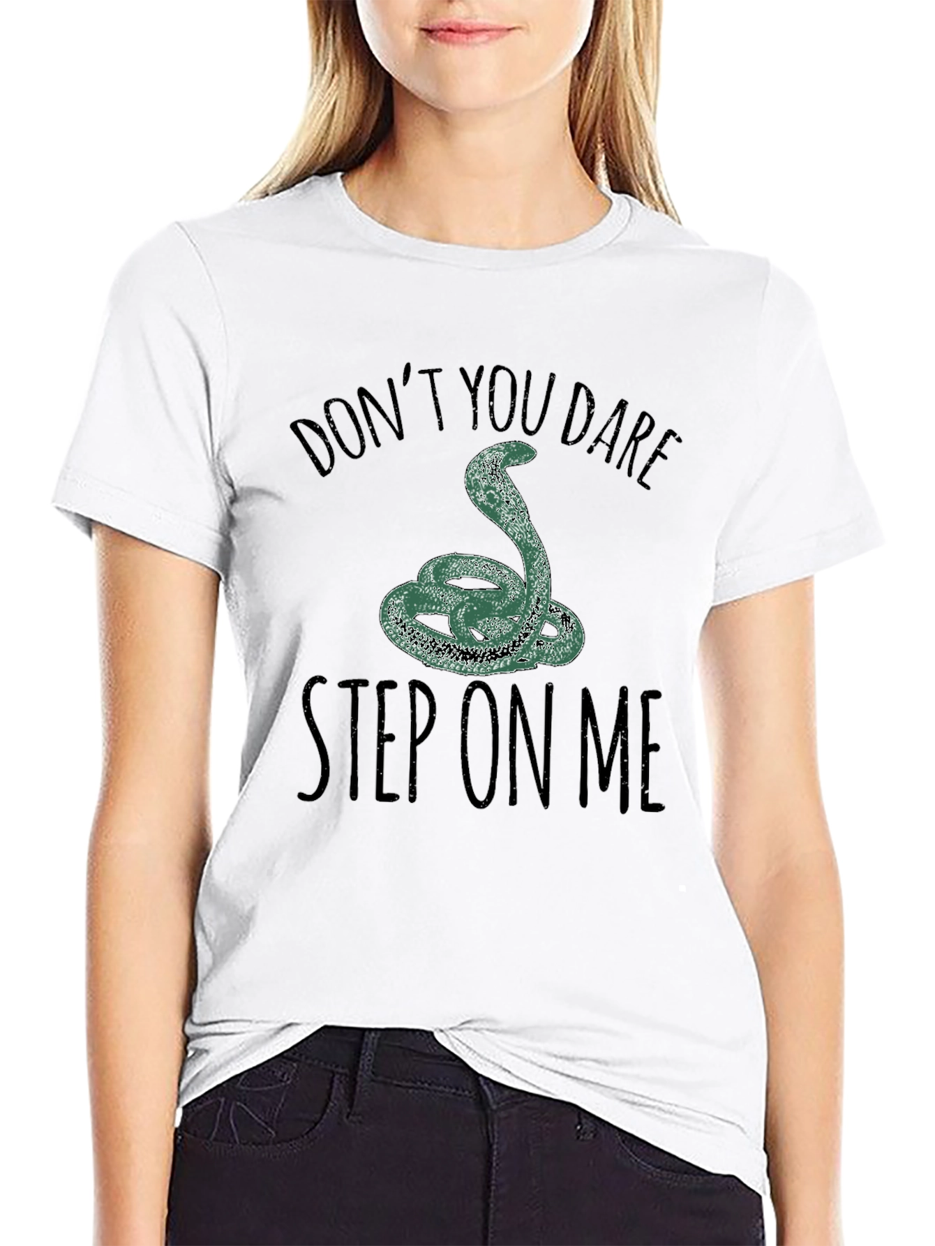 Dont Step On Me Graphic Tee - Black