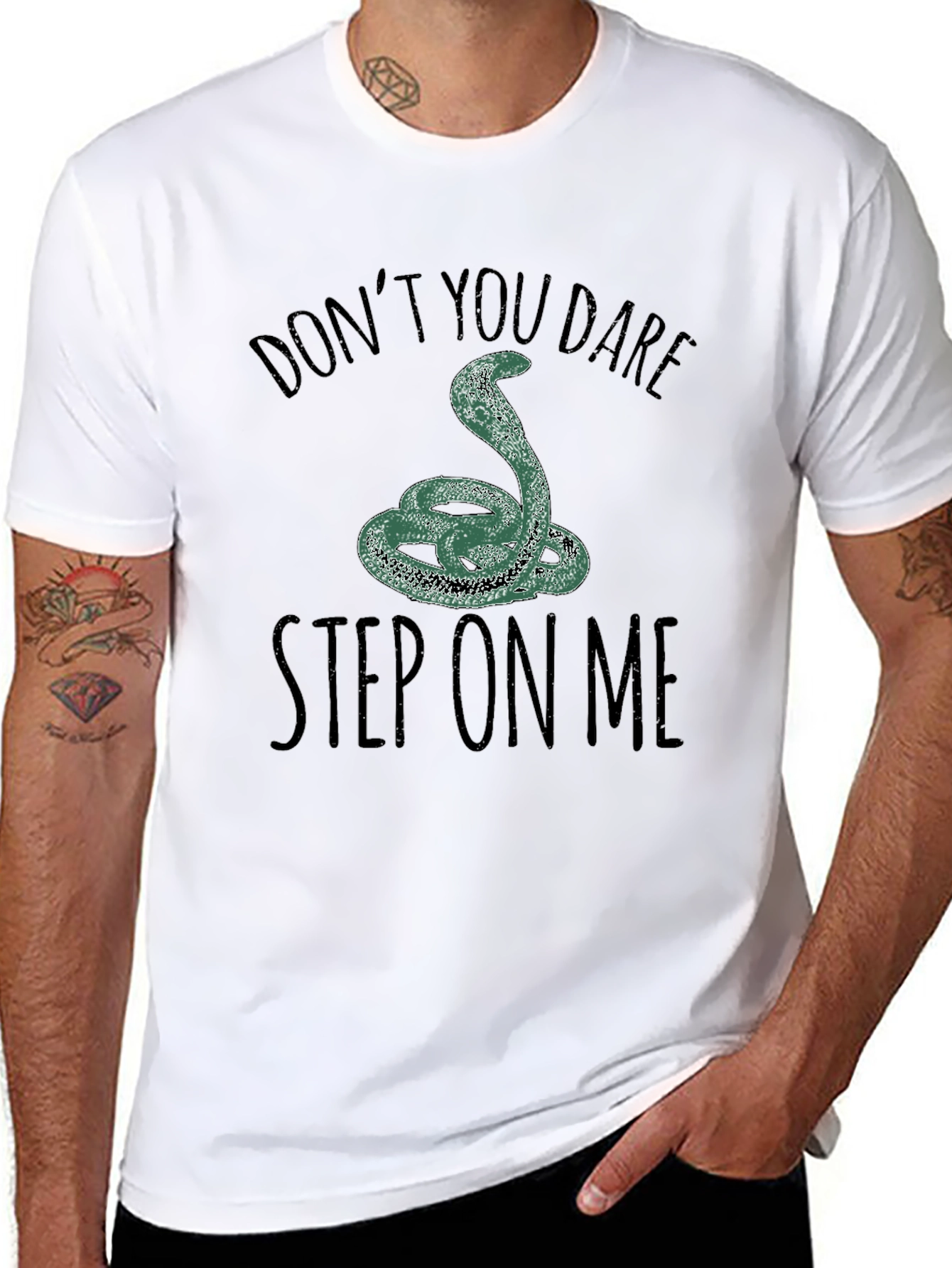 Dont Step On Me Graphic Tee - Black