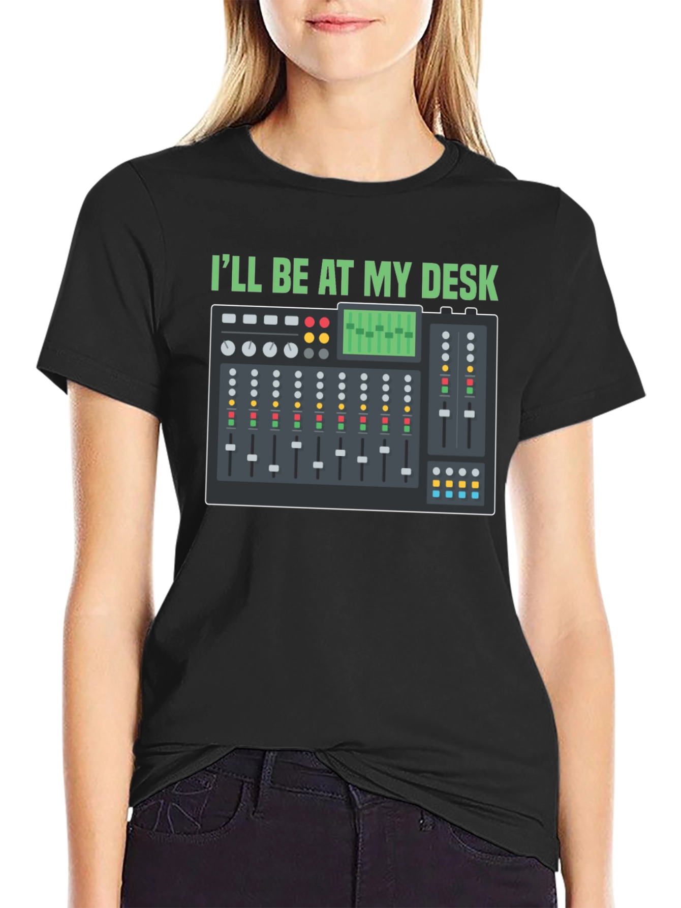 Ill Be At My Desk Mixer T-Shirt