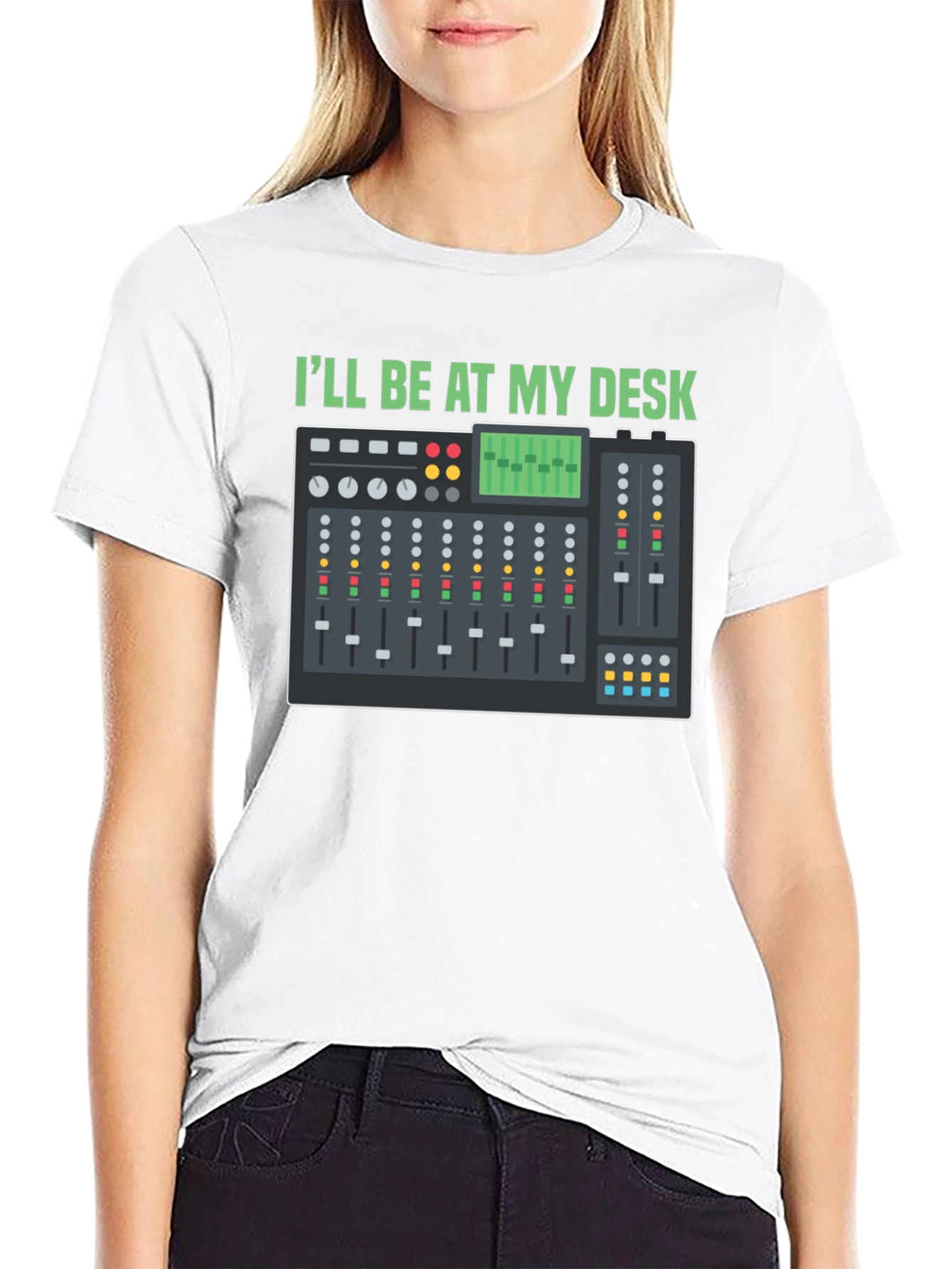 Ill Be At My Desk Mixer T-Shirt