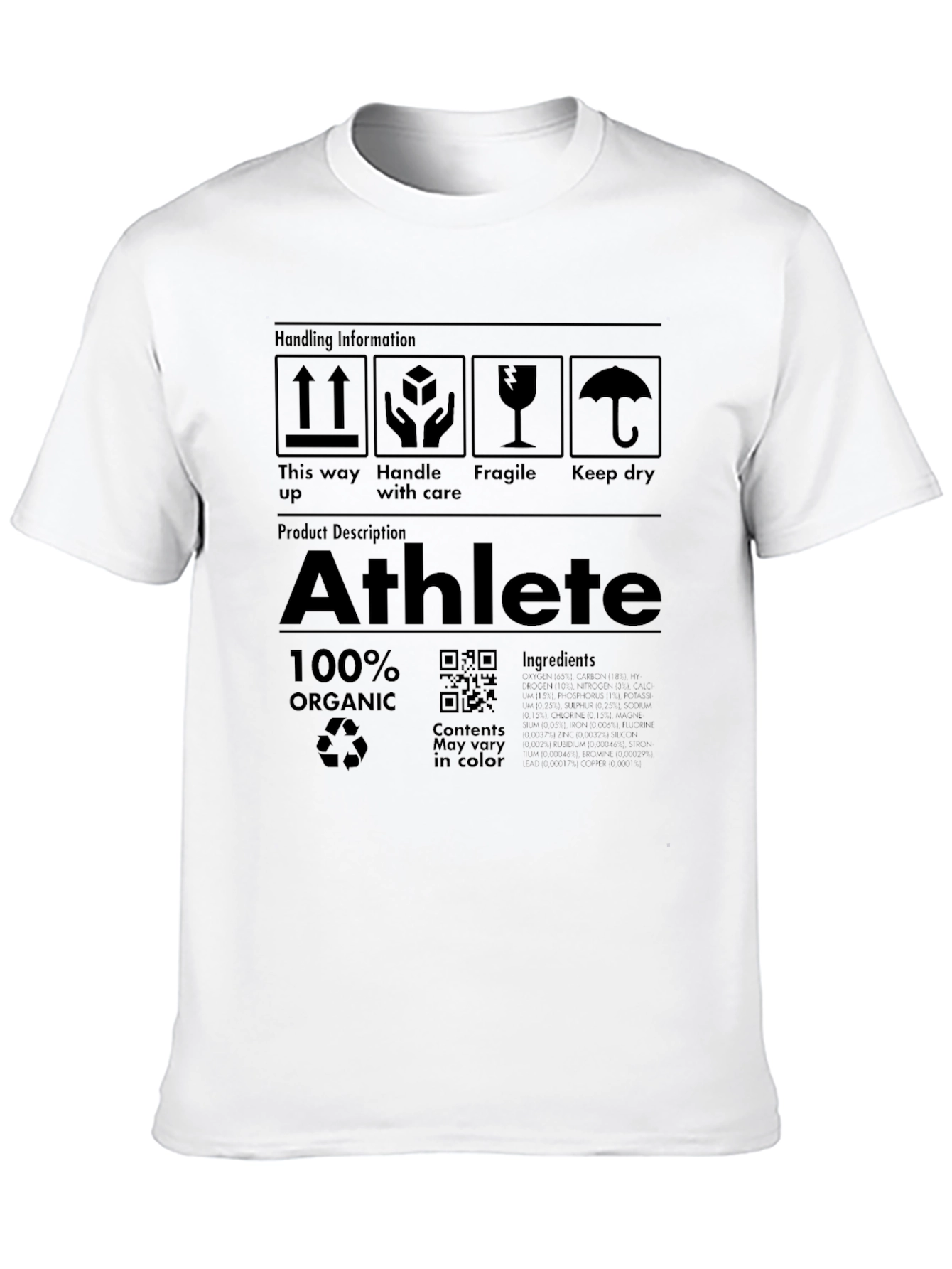 Athlete Organic Graphic T-Shirt