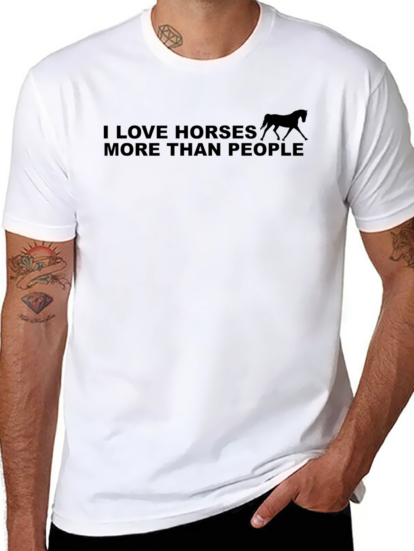 I Love Horses More Than People T-Shirt