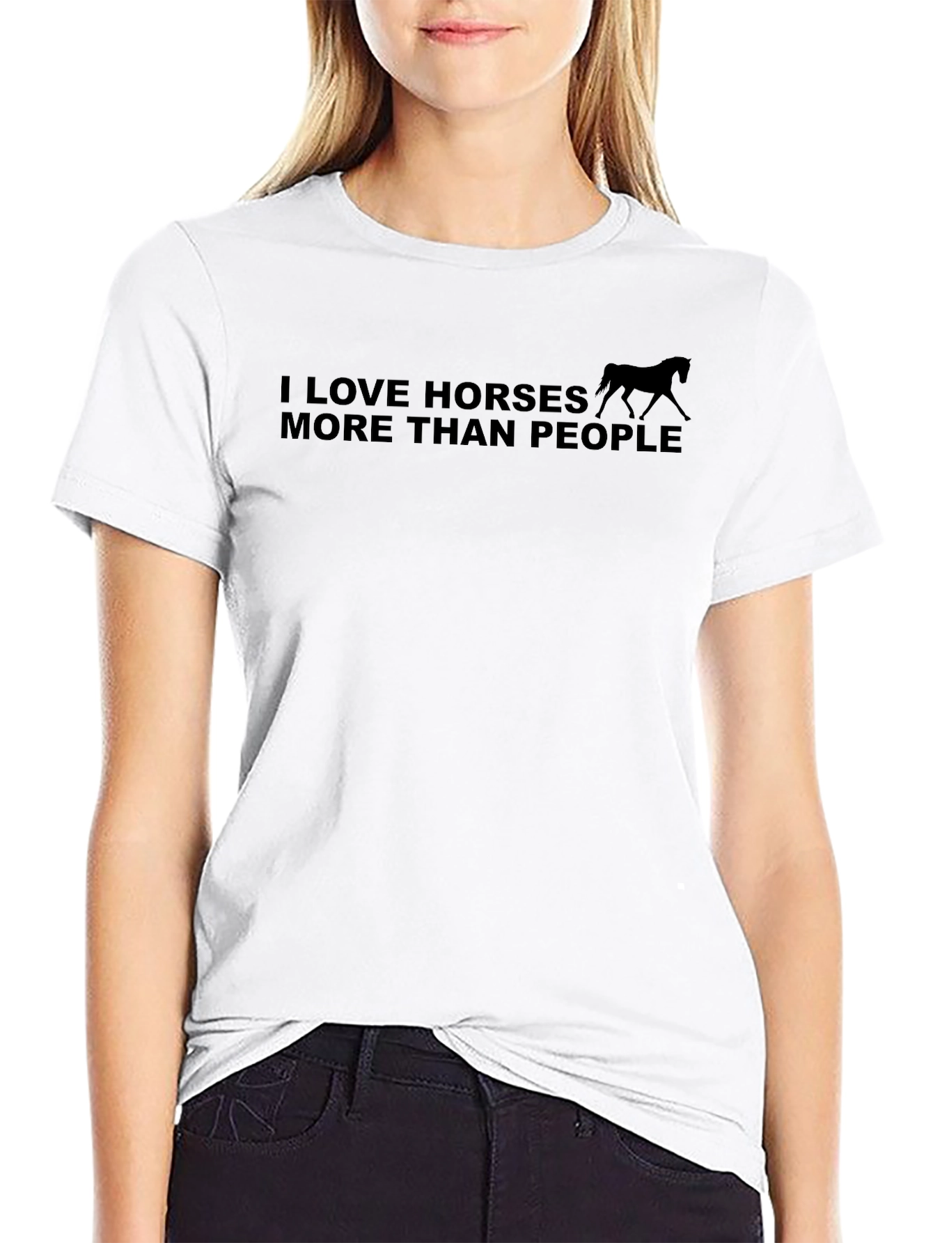 I Love Horses More Than People T-Shirt