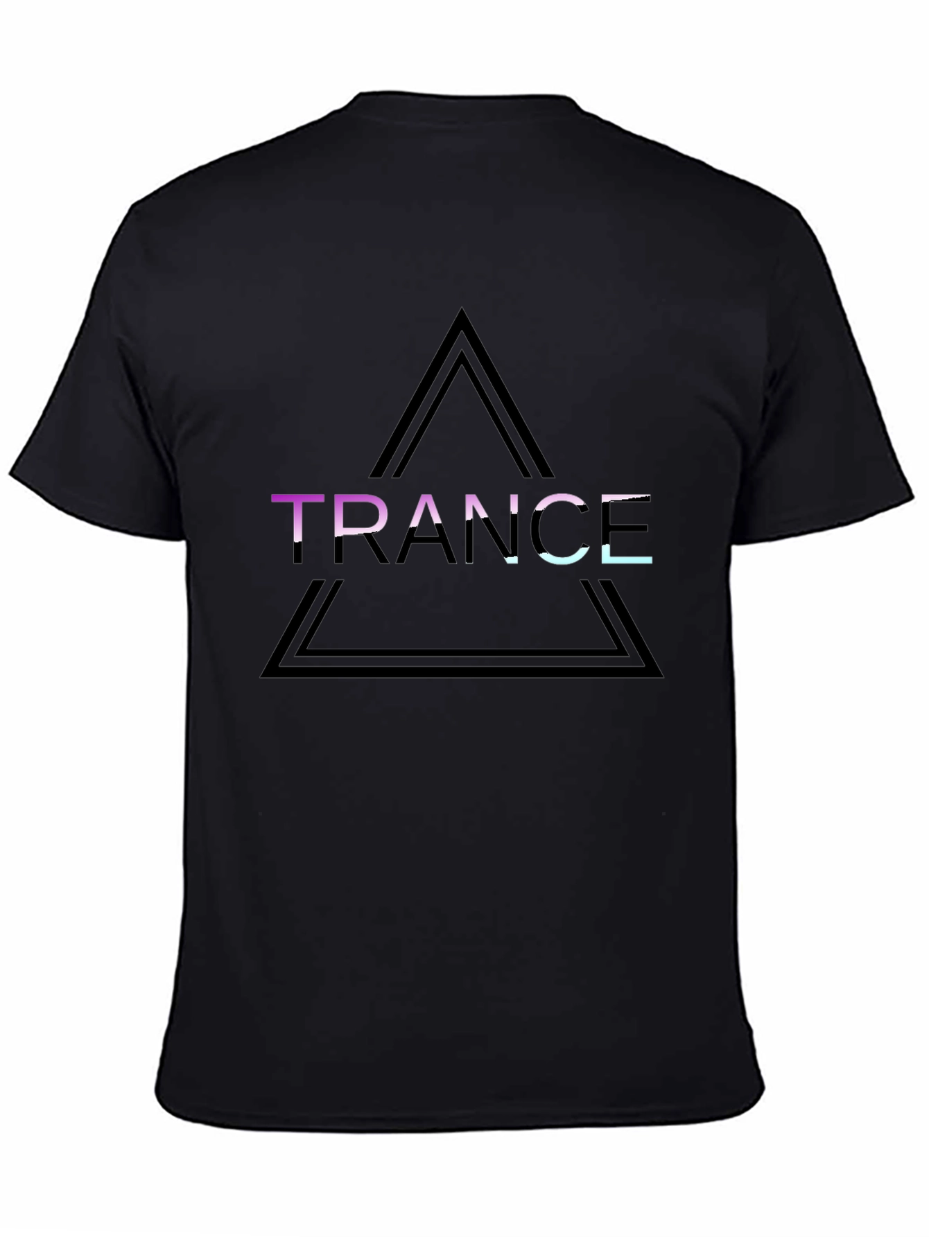 Trance Graphic Tee - Black Cotton Shirt