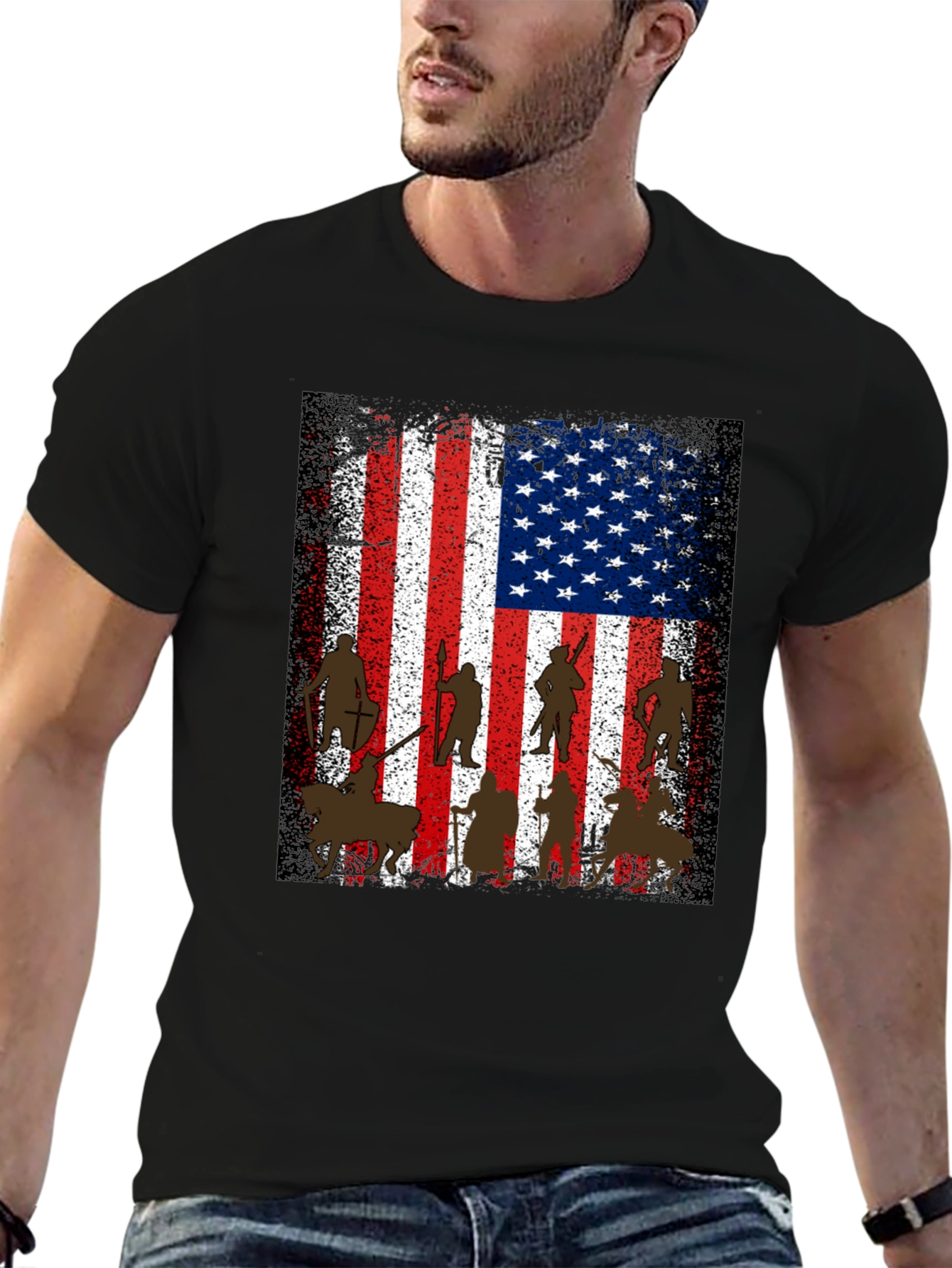 American Flag Knight T-Shirt