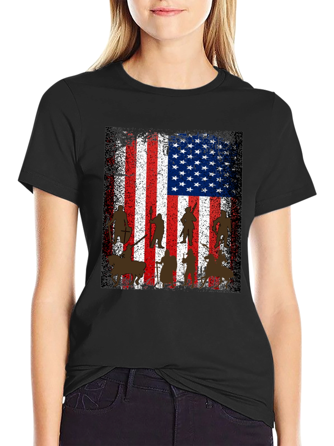 American Flag Knight T-Shirt