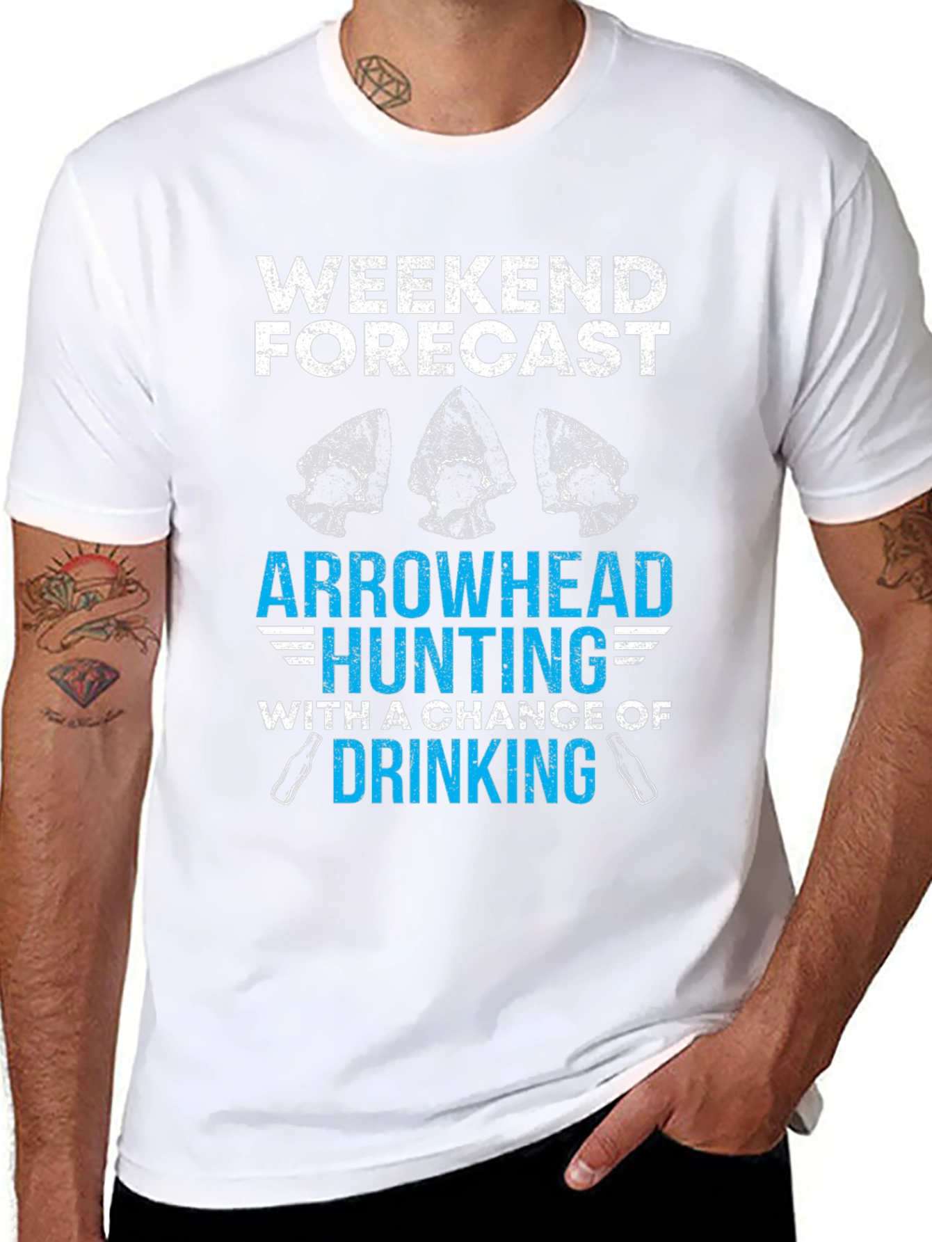 Weekend Forecast Arrowhead Hunting T-Shirt