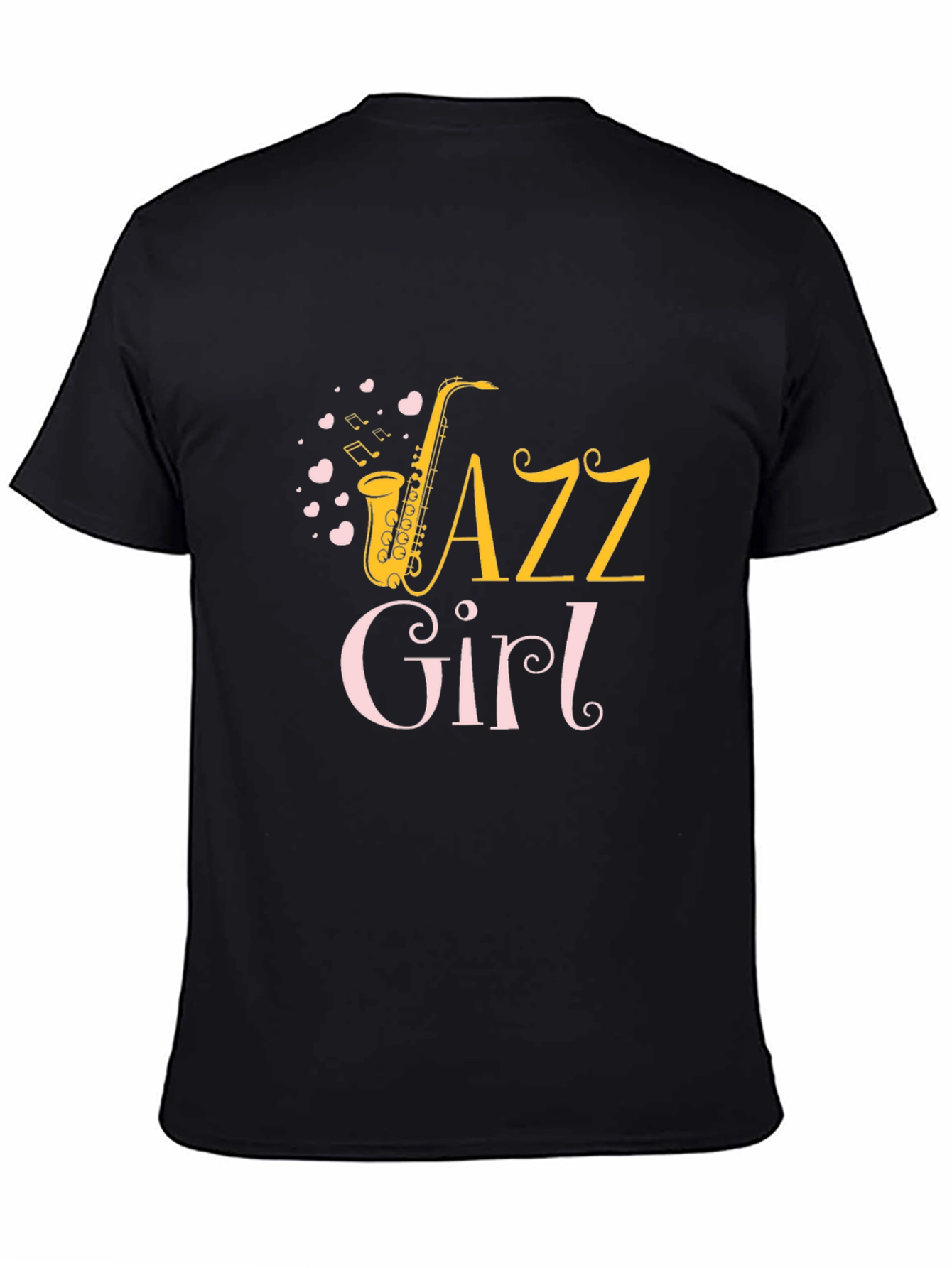Jazz Girl T-Shirt - Saxophone Music Tee