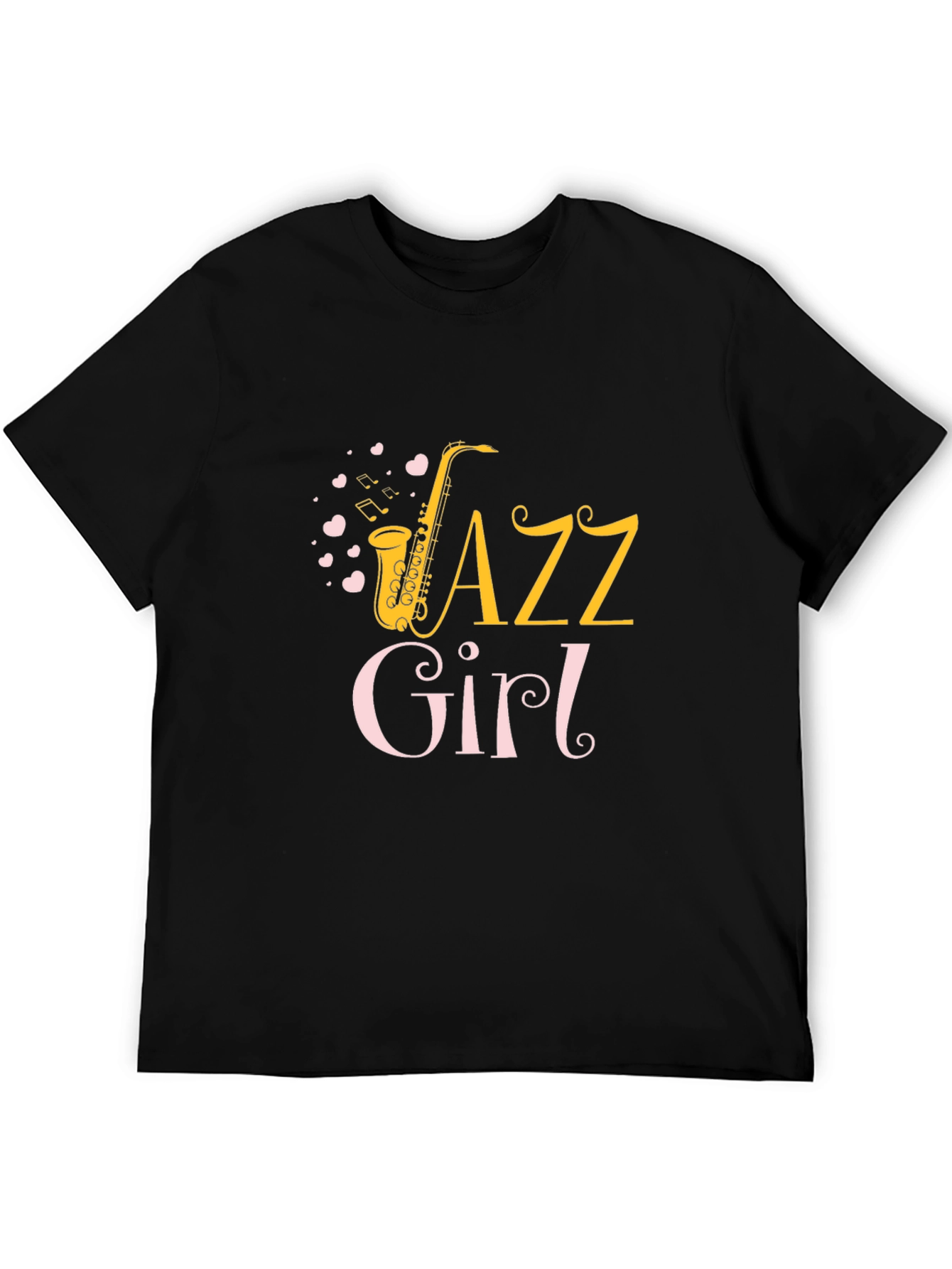 Jazz Girl T-Shirt - Saxophone Music Tee