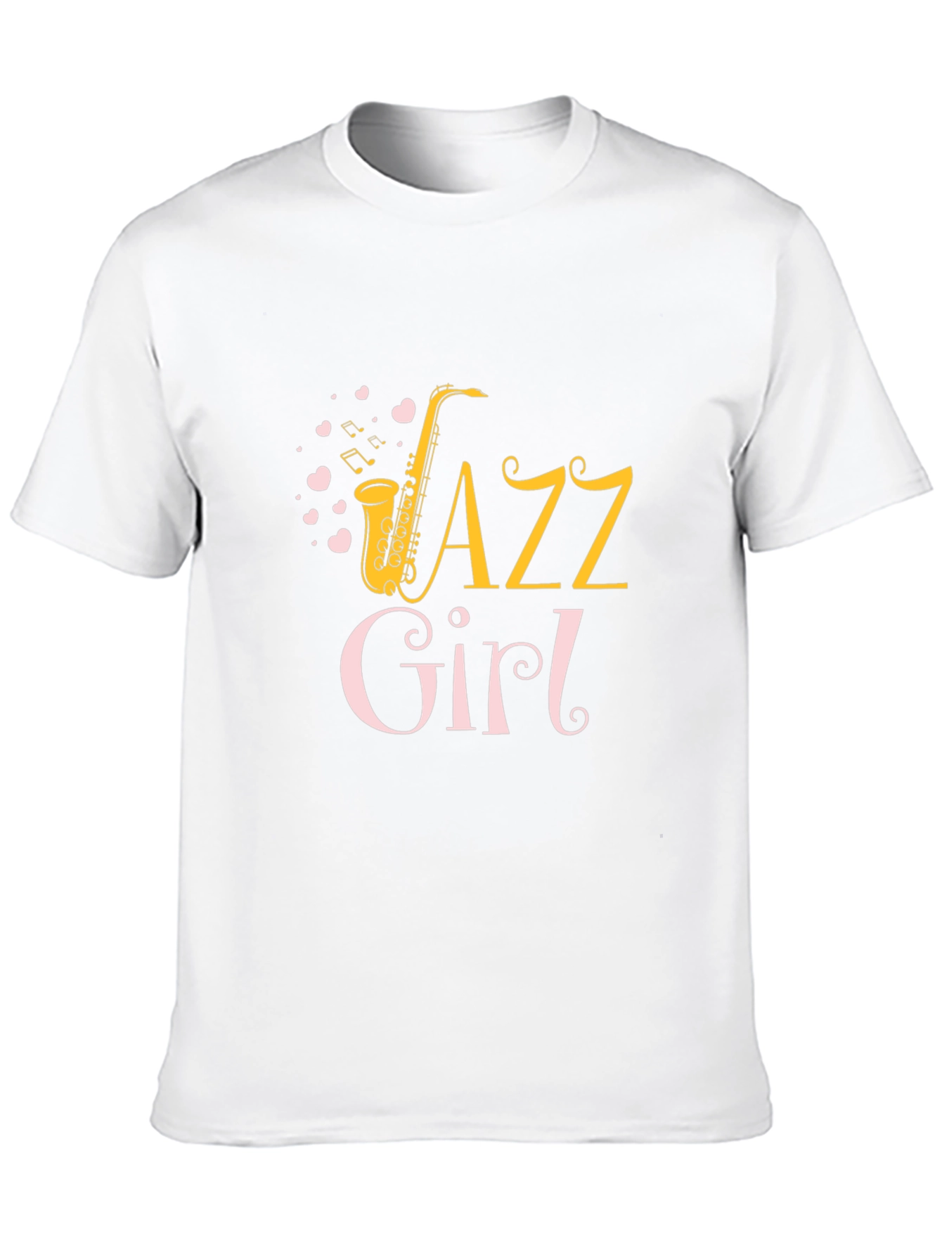 Jazz Girl T-Shirt - Saxophone Music Tee