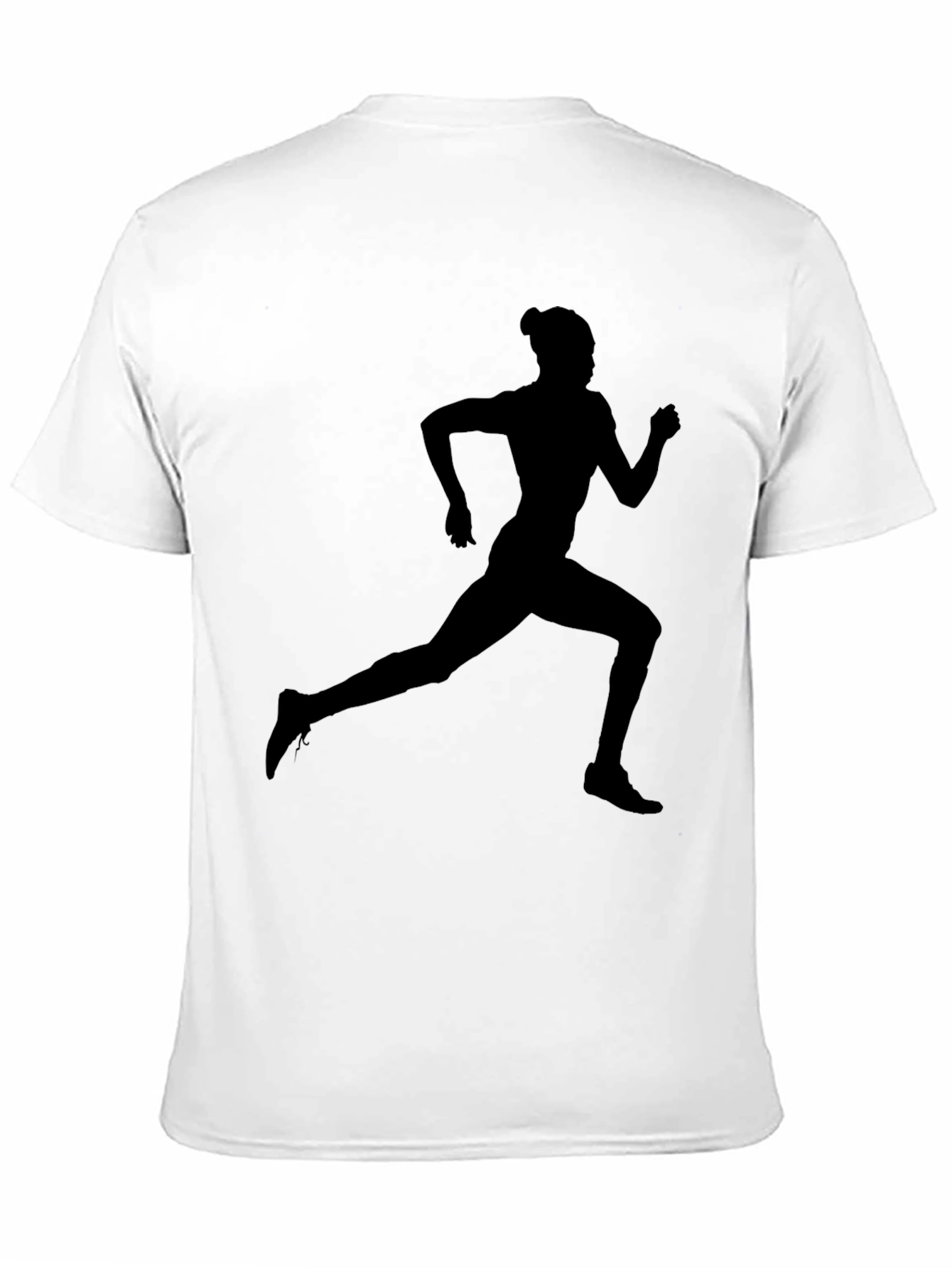 Runner Silhouette Black T-Shirt - Athletic Style