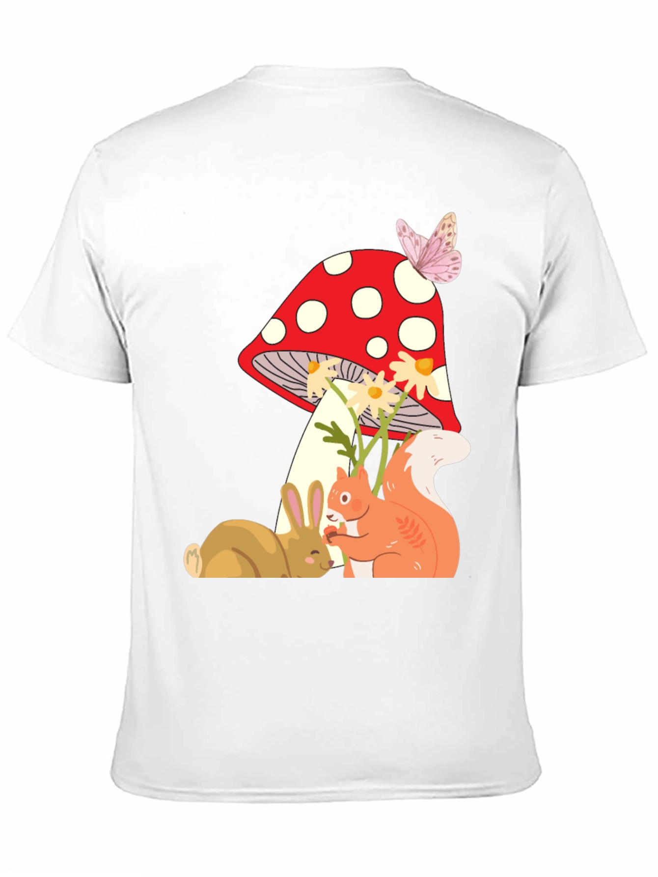 Whimsical Mushroom & Forest Friends Graphic Tee